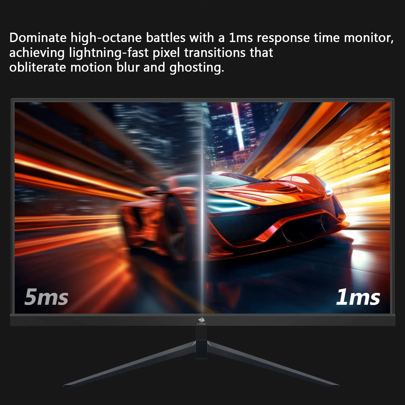 Z-EDGE 300Hz IPS Gaming Monitor, FHD 1920x1080, Flat Panel Gaming Monitor, FreeSync - Image 3