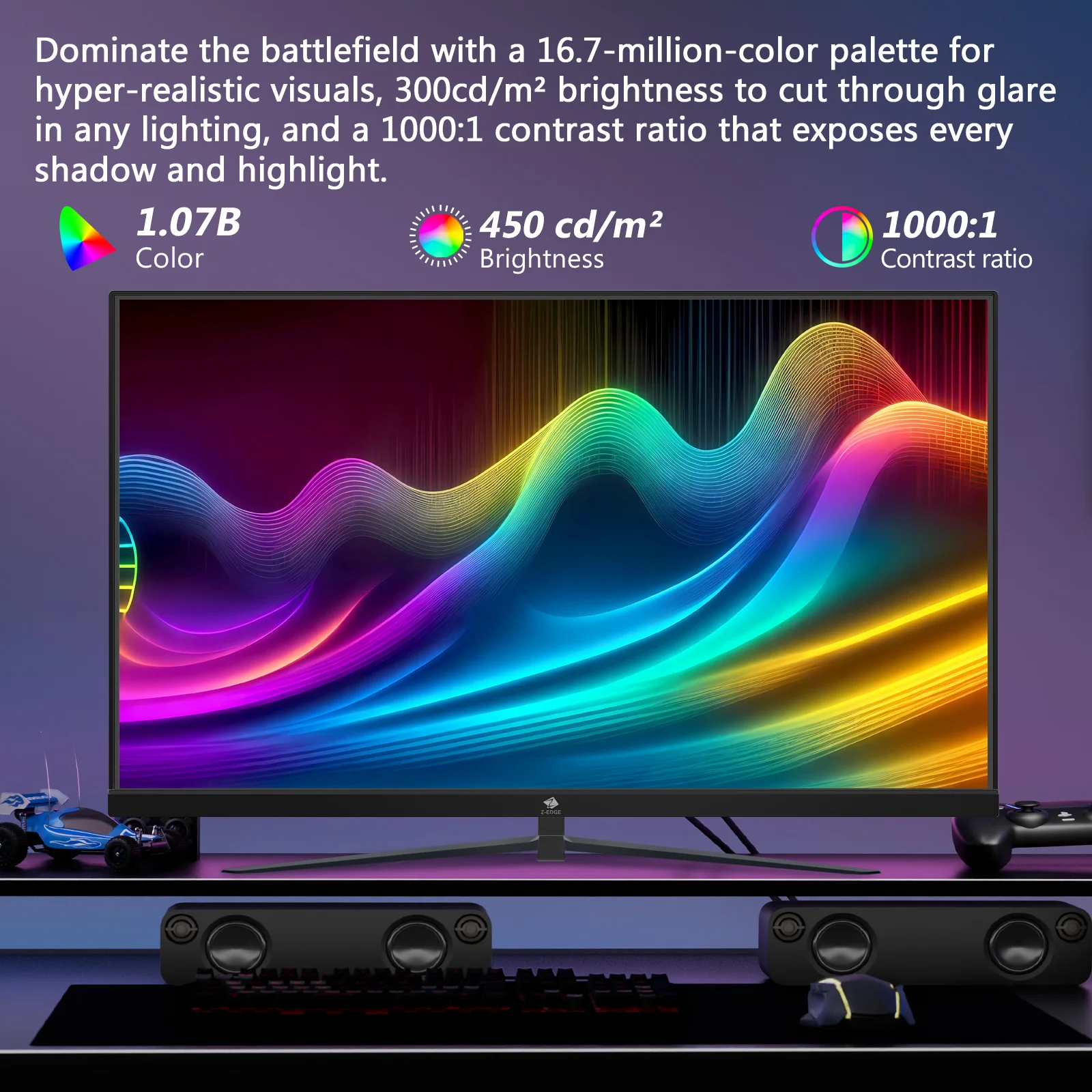 Z-EDGE UG25S 300Hz IPS Gaming Monitor, FHD 1920x1080 - Image 5