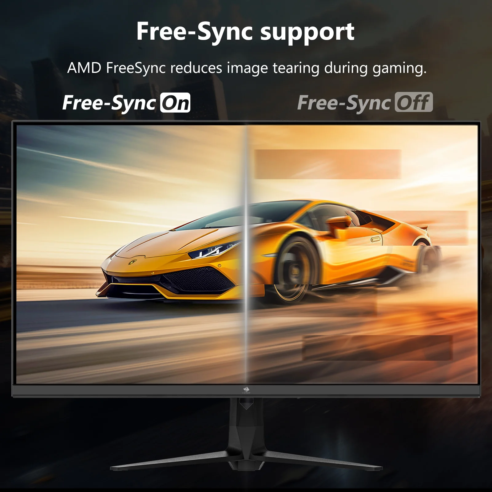 Z-EDGE UG27QS 27" 240Hz 2K IPS Gaming Monitor, QHD(2560x1440) Freesync, HDMl x2, DisplayPort x2 - Image 5