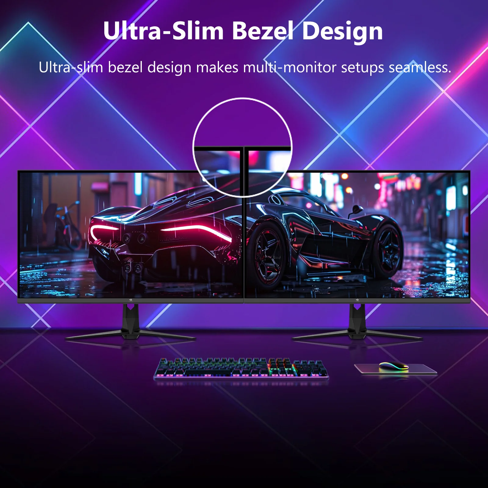 Z-EDGE UG27QS 27" 240Hz 2K IPS Gaming Monitor, QHD(2560x1440) Freesync, HDMl x2, DisplayPort x2 - Image 7