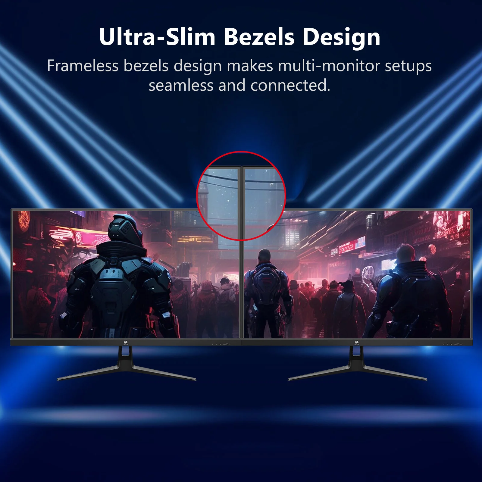 Z-EDGE 27 Inch 240Hz Gaming Monitor, FHD 1080P IPS Display, 1ms MPRT, AMD FreeSync, HDR Support, VESA Mount Compatible, Black - Image 4