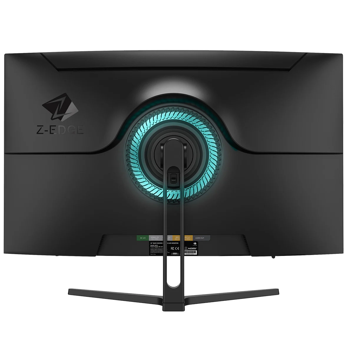 Z-EDGE 32 Inch 240Hz Curved Gaming Monitor, FHD 1080P VA Display, 1ms MPRT, AMD FreeSync, HDR Support, VESA Mount Compatible, Black - Image 4