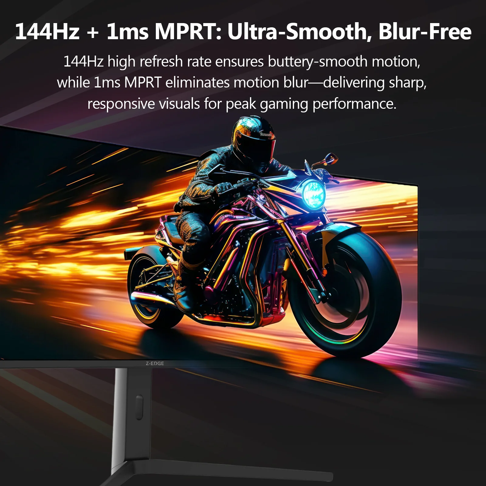 Z-EDGE UG49W 49" 144Hz 32:9 DQHD IPS Curved Gaming Monitor, 5120x1440 Dual QHD, IPS Panel - Image 4