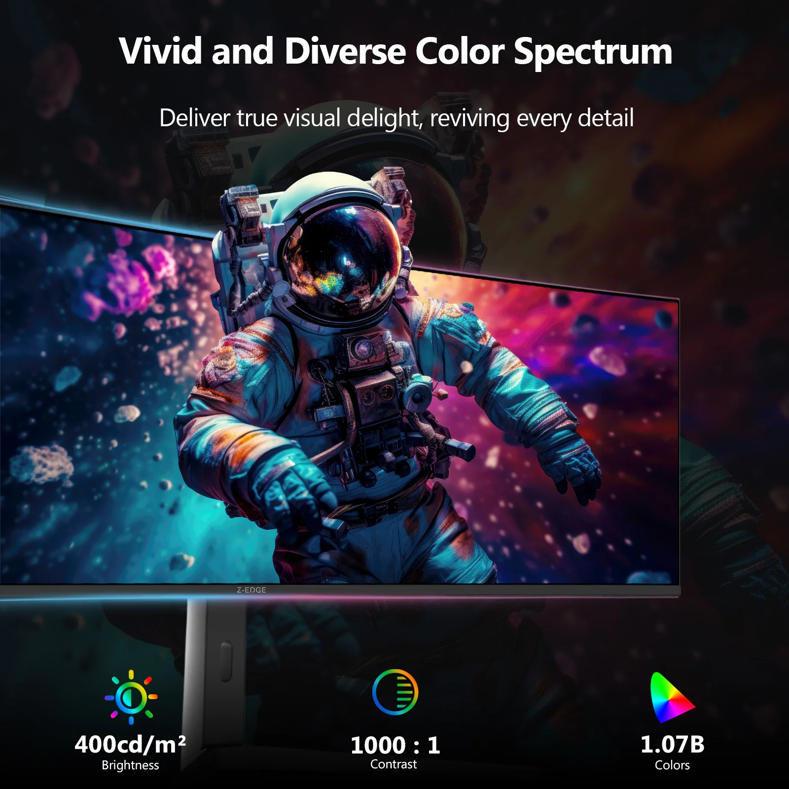 Z-EDGE UG49W 49" 144Hz 32:9 DQHD IPS Curved Gaming Monitor, 5120x1440 Dual QHD, IPS Panel - Image 8
