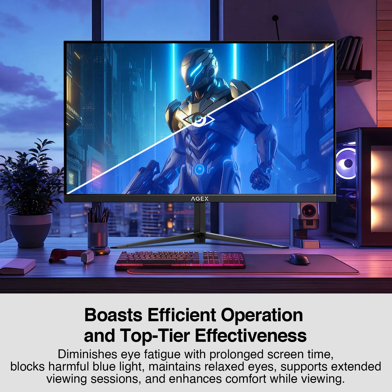 AGEX AG25S 24.5" 400Hz IPS LED GAMING MONITOR, 1080P 1ms HDR FreeSync 2xHDMI & DP Ports PC Screen - Image 7