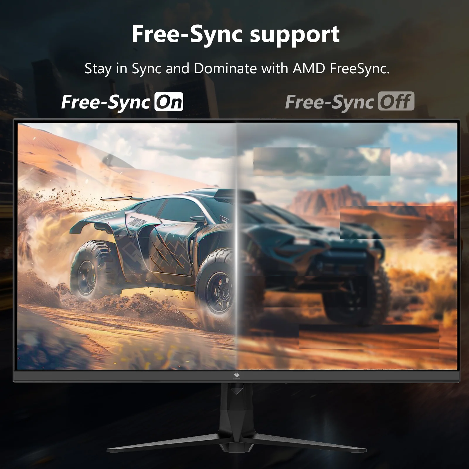 Z-EDGE G274K 27" 160Hz 4K IPS Gaming Monitor, UHD(3840x2160) 160Hz 1ms lPS Gaming Monitor, 1.07 Bilion color, 450cd/m?, Freesync, HDMl x2, DisplayPort x2 - Image 5