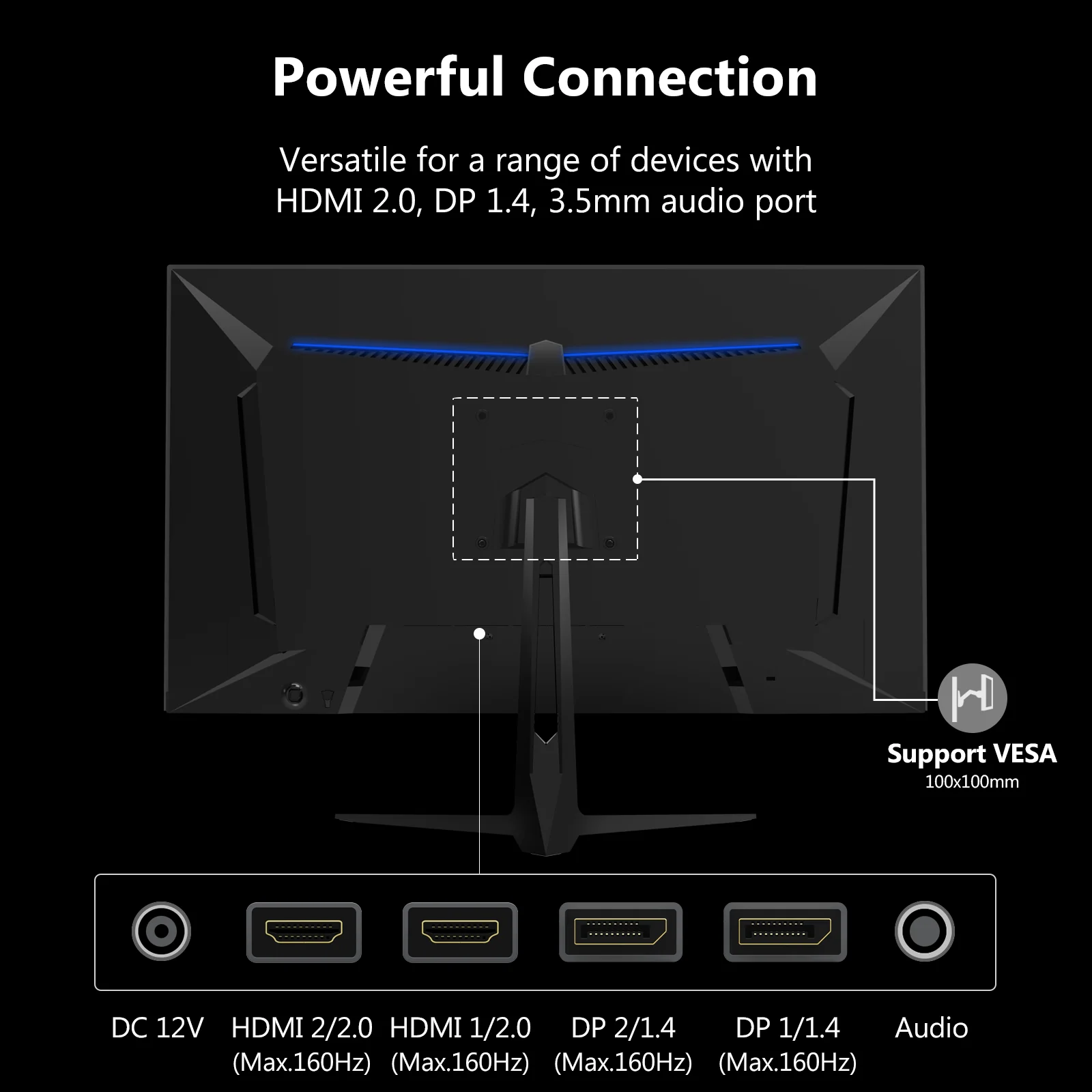 Z-EDGE G274K 27" 160Hz 4K IPS Gaming Monitor, UHD(3840x2160) 160Hz 1ms lPS Gaming Monitor, 1.07 Bilion color, 450cd/m?, Freesync, HDMl x2, DisplayPort x2 - Image 7