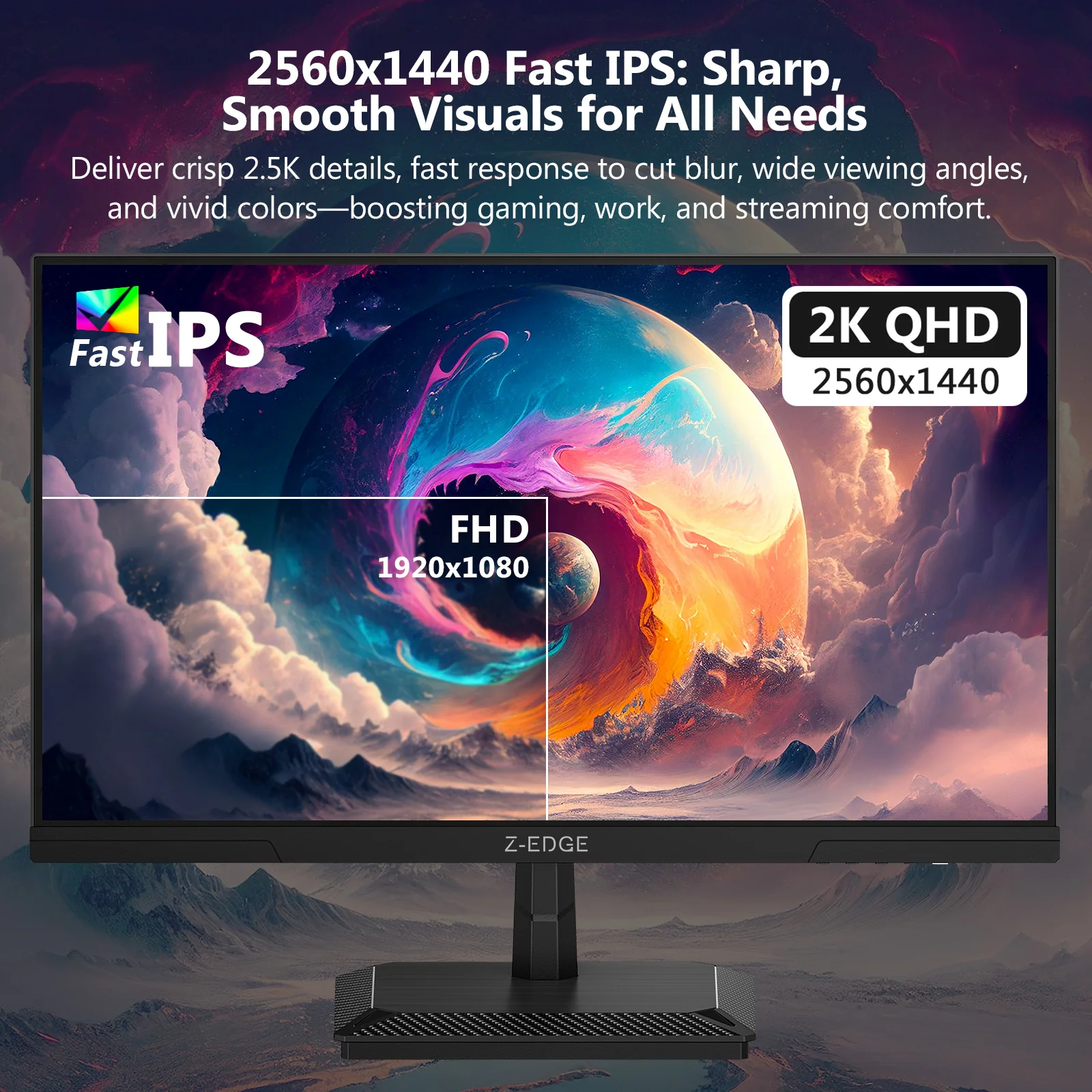 Z-EDGE G27IS 27" 320Hz 2K IPS Gaming Monitor - Image 3
