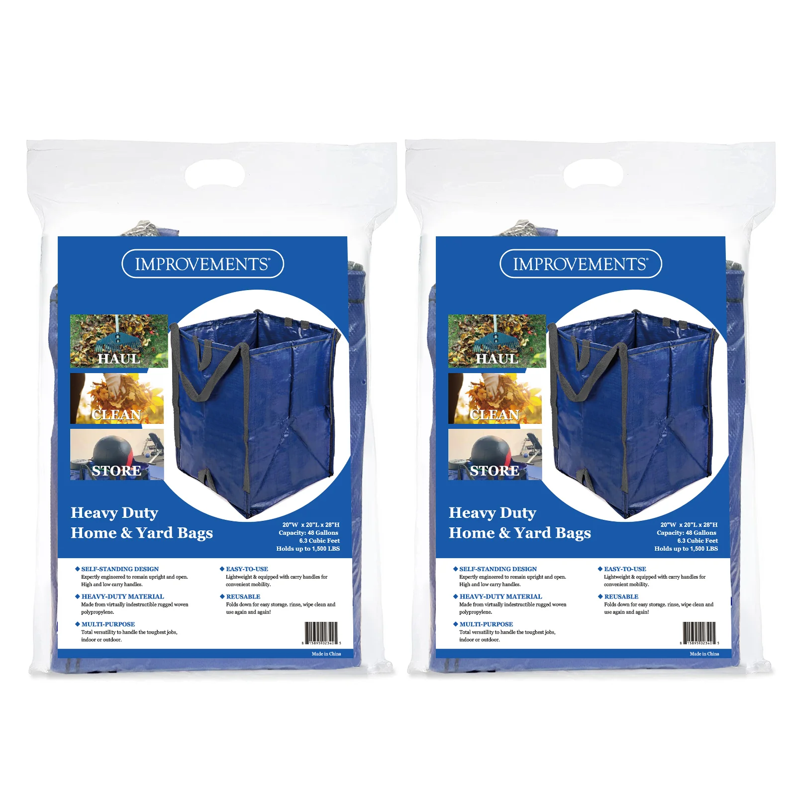Improvements by Z-EDGE Heavy Duty Home and Yard Bags - 2-pack - Image 7