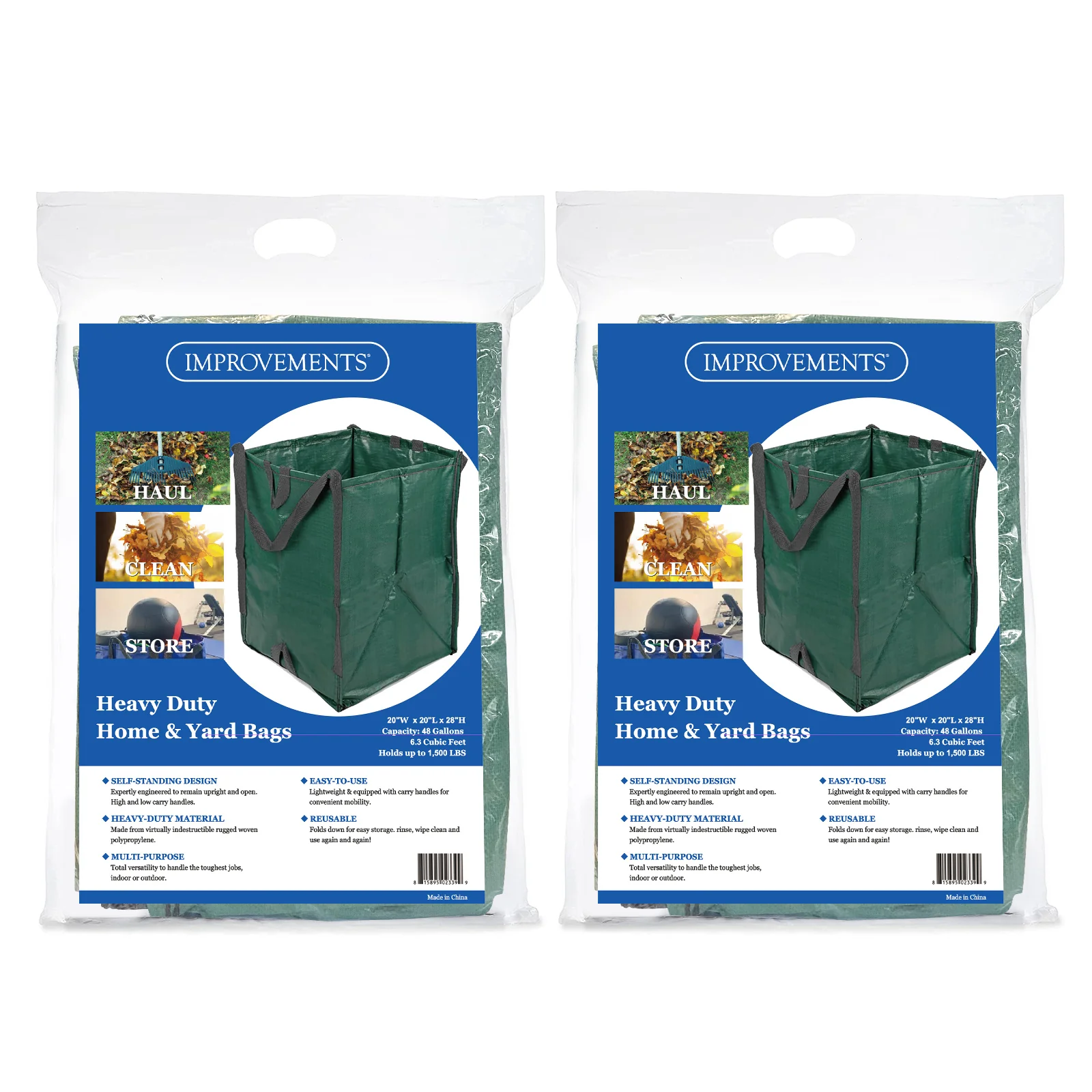 Improvements by Z-EDGE Heavy Duty Home and Yard Bags - 2-pack - Image 7