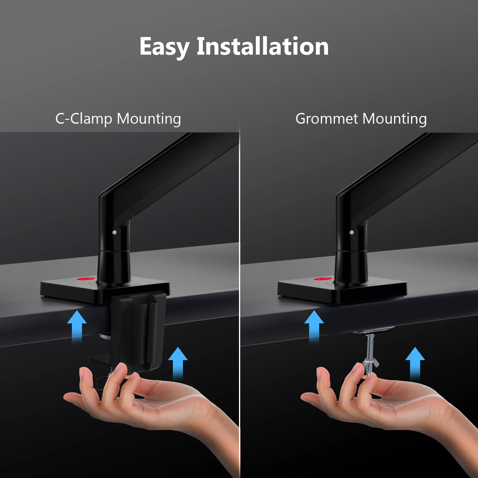 MS05 Monitor Mount, Gas Spring Monitor Desk Mount Monitor Arm - Image 3