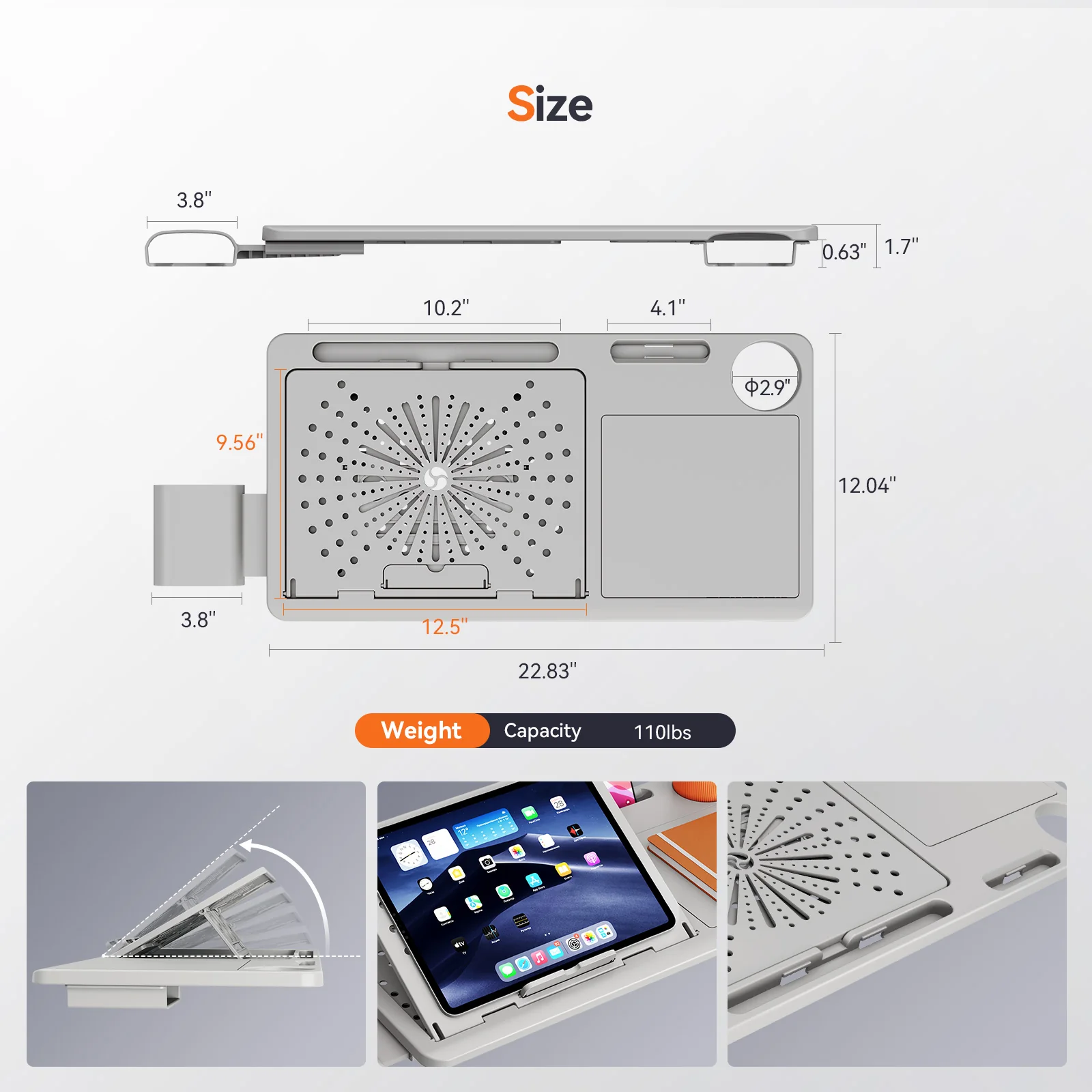 Newtral Standard Laptop Table (Laptop Table on Chair) - Image 5