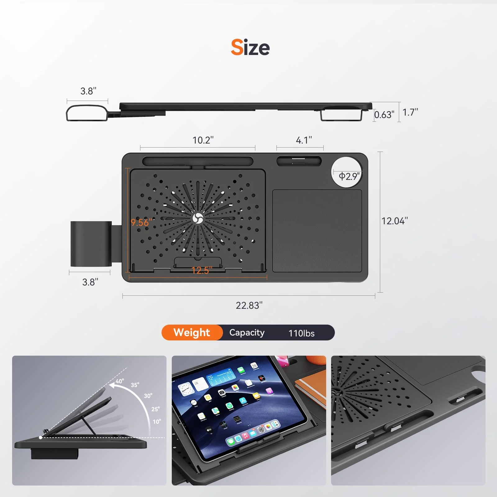 Newtral Standard Laptop Table (Laptop Table on Chair) - Image 2