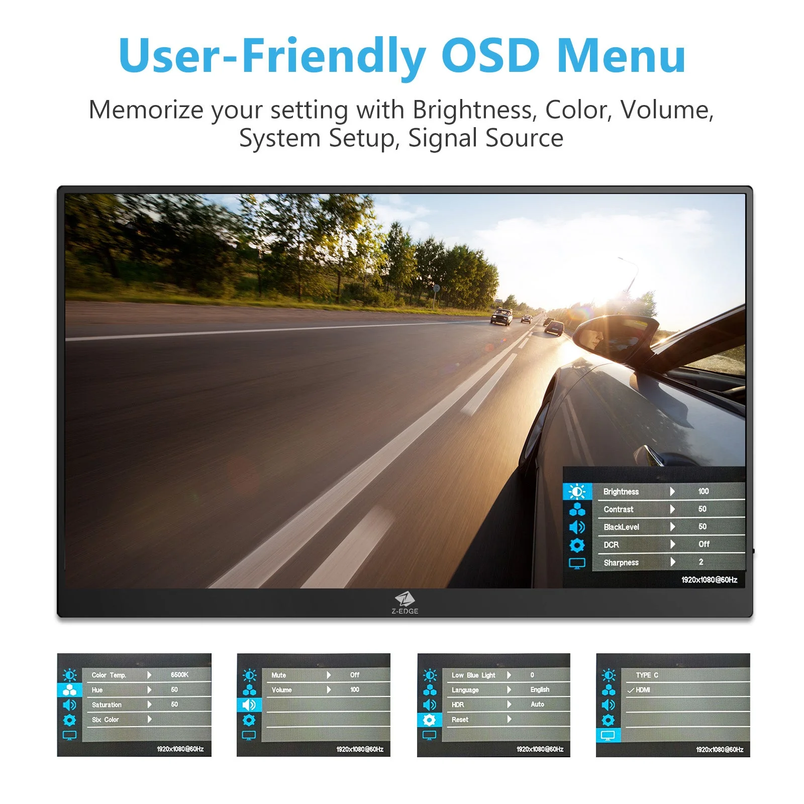 Refurbished: 15.6" IPS Portable Monitor FHD 60Hz USB-C HDMI Included Magnetic Case - Image 9