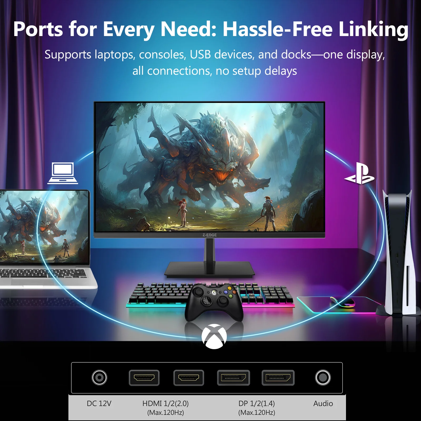 Z-EDGE S274K 120Hz 4K IPS Monitor - Image 10