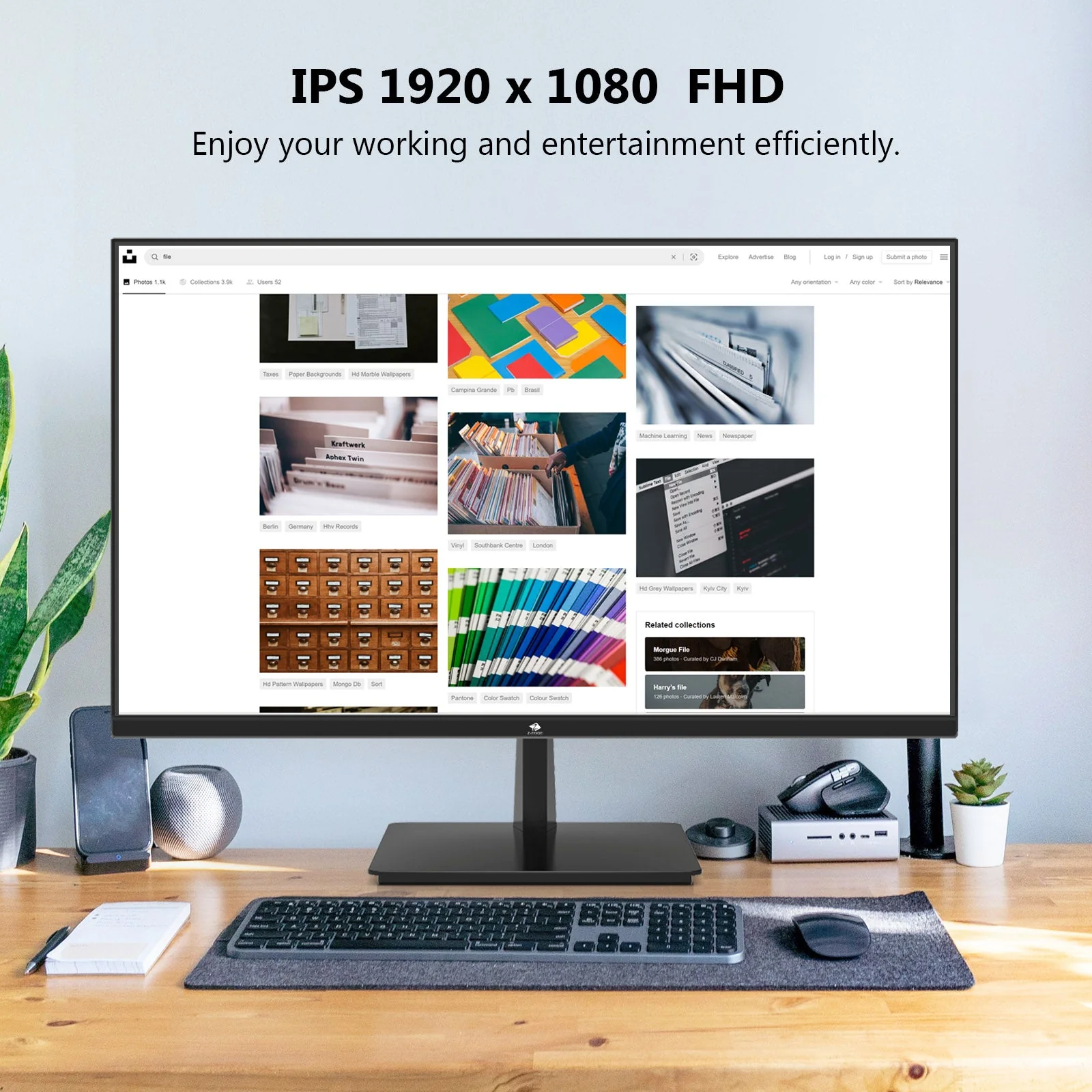 Z-EDGE 24 inch Monitor, Z-Edge Computer Monitor, Full HD 1920 x 1080p IPS Display 100Hz PC Monitor with HDMI, VGA, Frameless, U24I Anti-Glare Screen - Image 6