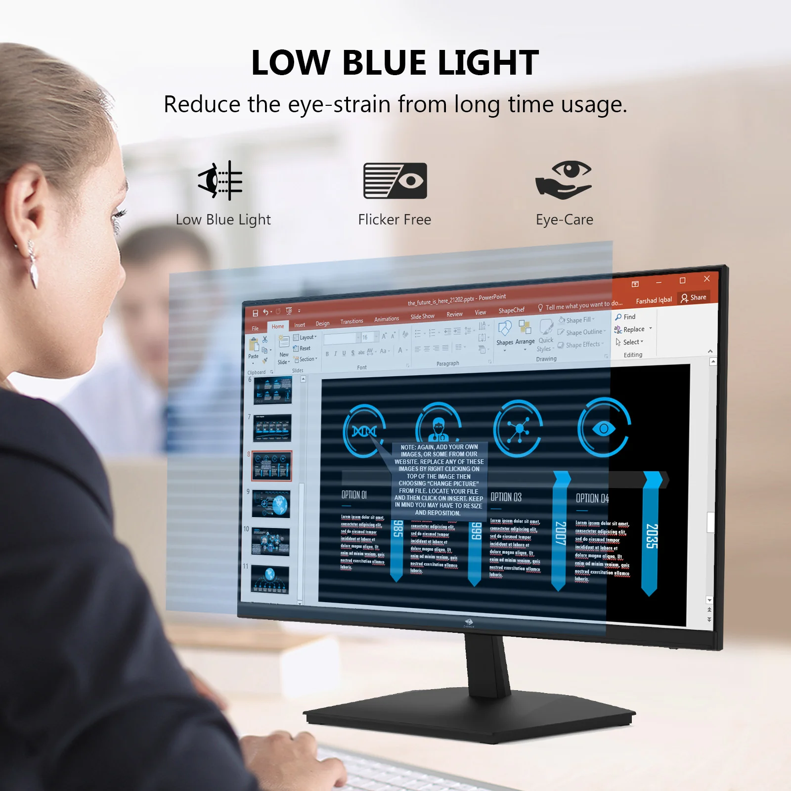 Z-EDGE U24I 24" 100Hz IPS Home & Office Monitor - Image 6