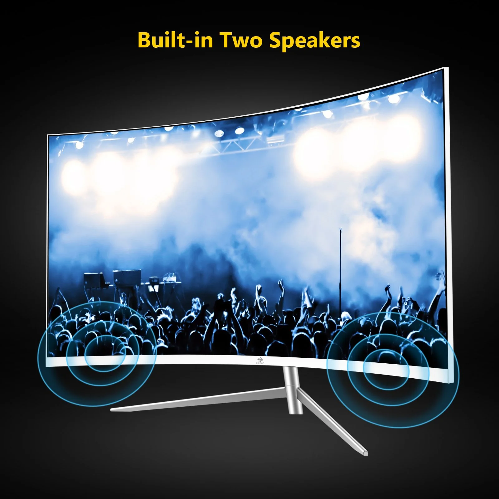 Z-EDGE 27" Curved Gaming Monitor FHD LED Monitor 100Hz 5ms Frameless Design Eye-Care HDMI VGA Port - Image 10