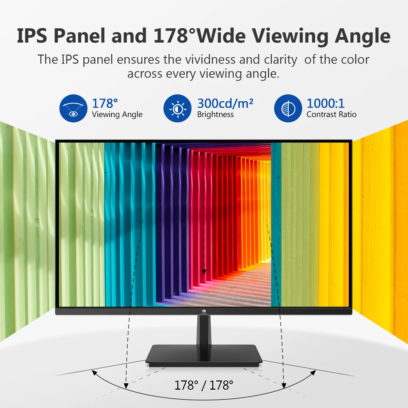 Z-EDGE U28I4K 28" 4K 144Hz IPS  Eye-Care Home & Office Monitor - Image 4