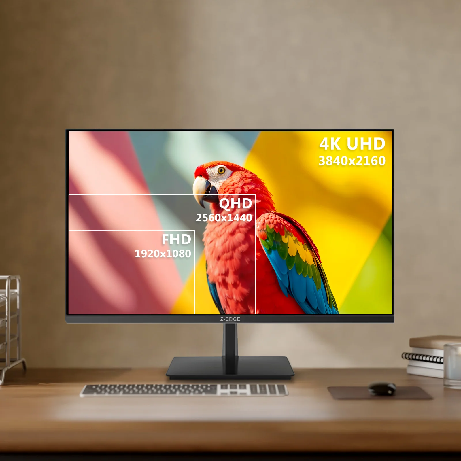 4K Monitor, Z-Edge 28 inch IPS Monitor, UHD 3840x2160 IPS Computer Monitor, 300 cd/m², 120Hz Refresh Rate, 4ms Response Time, U28I4K Ultra-Thin Bezel - Image 3