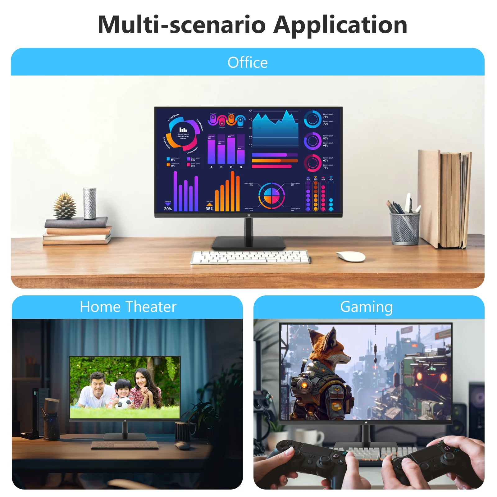 4K Monitor, Z-Edge 28 inch IPS Monitor, UHD 3840x2160 IPS Computer Monitor, 300 cd/m², 120Hz Refresh Rate, 4ms Response Time, U28I4K Ultra-Thin Bezel - Image 6
