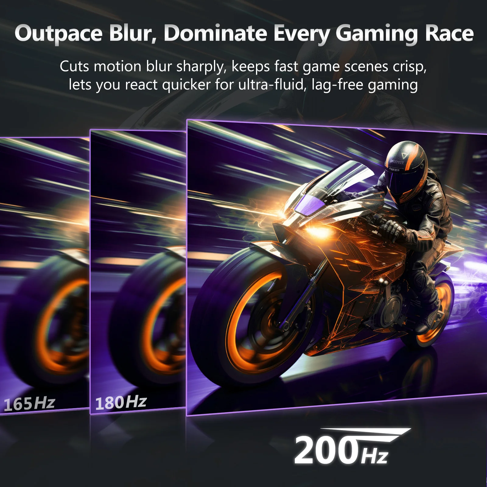 Z-EDGE 24-inch Curved Gaming Monitor 200Hz Refresh Rate, 1ms MPRT, FHD 1080 Gaming Monitor, R1650 Curved, UG24 Premium Display - Image 3