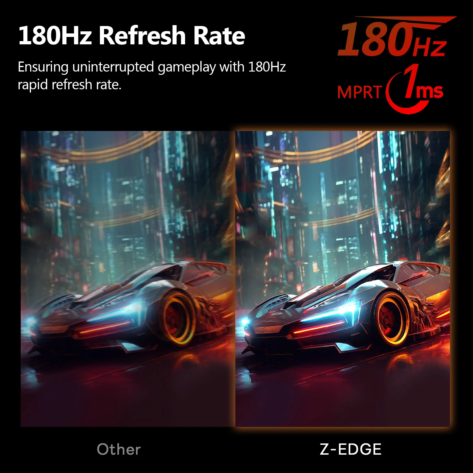 Z-EDGE UG24 24'' 180Hz Curved Gaming Monitor - Image 3
