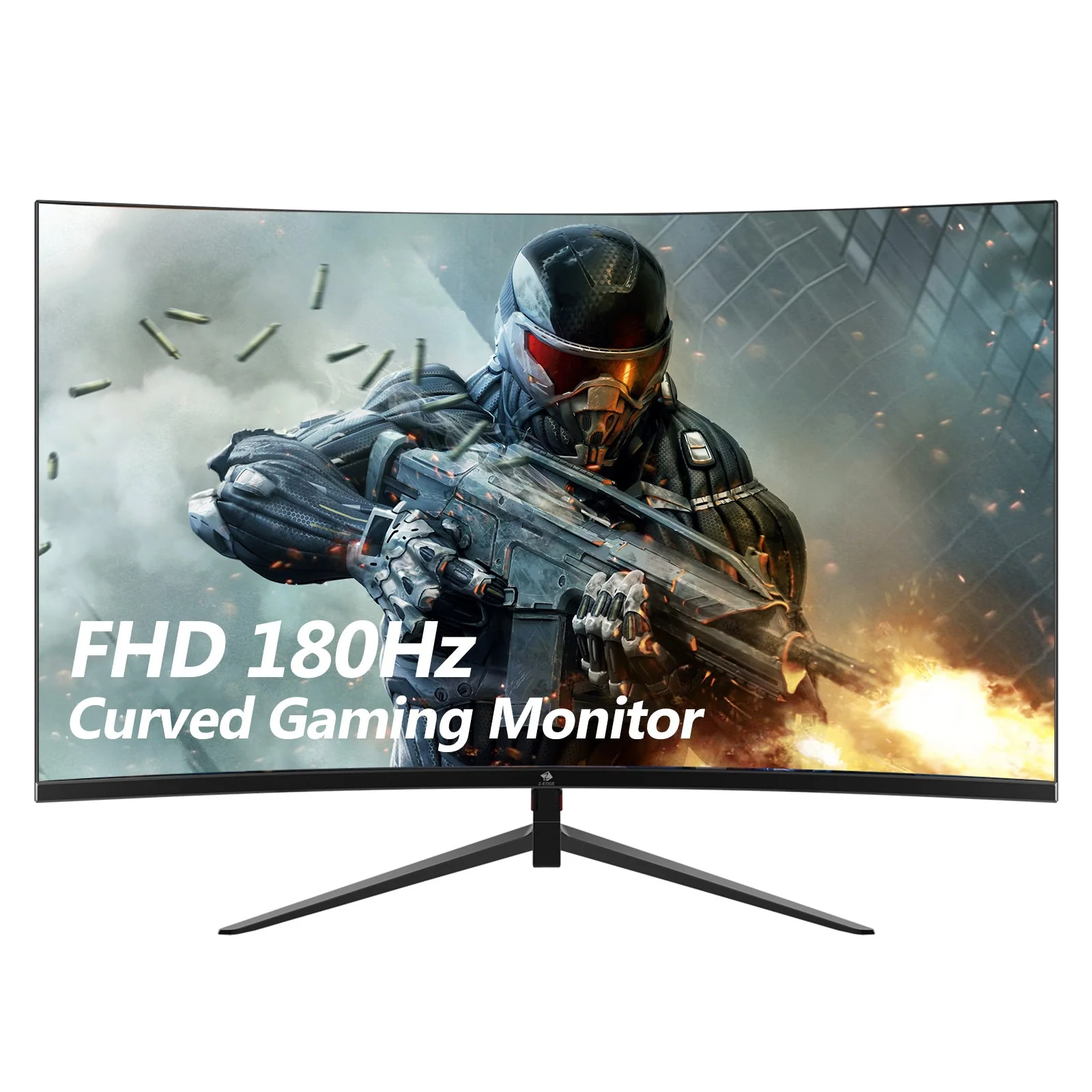 Refurbished: Z-EDGE 24 Inch Curved Gaming Monitor 180Hz 1ms Full HD 1080P HDMI & DP Port Support Universal Wall Mount - Image 11