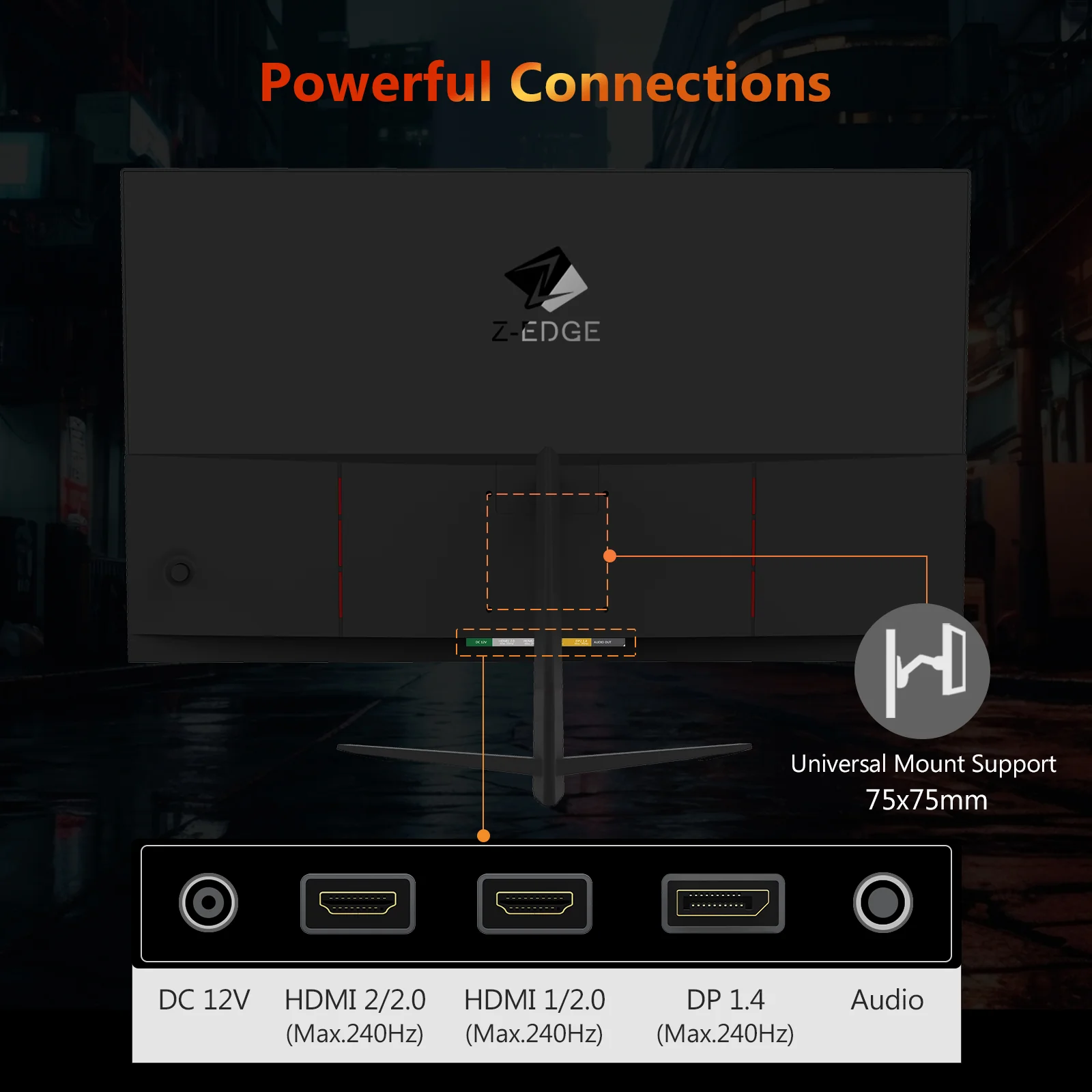 Z-EDGE UG25I 24.5'' 240Hz Gaming Monitor - Image 6