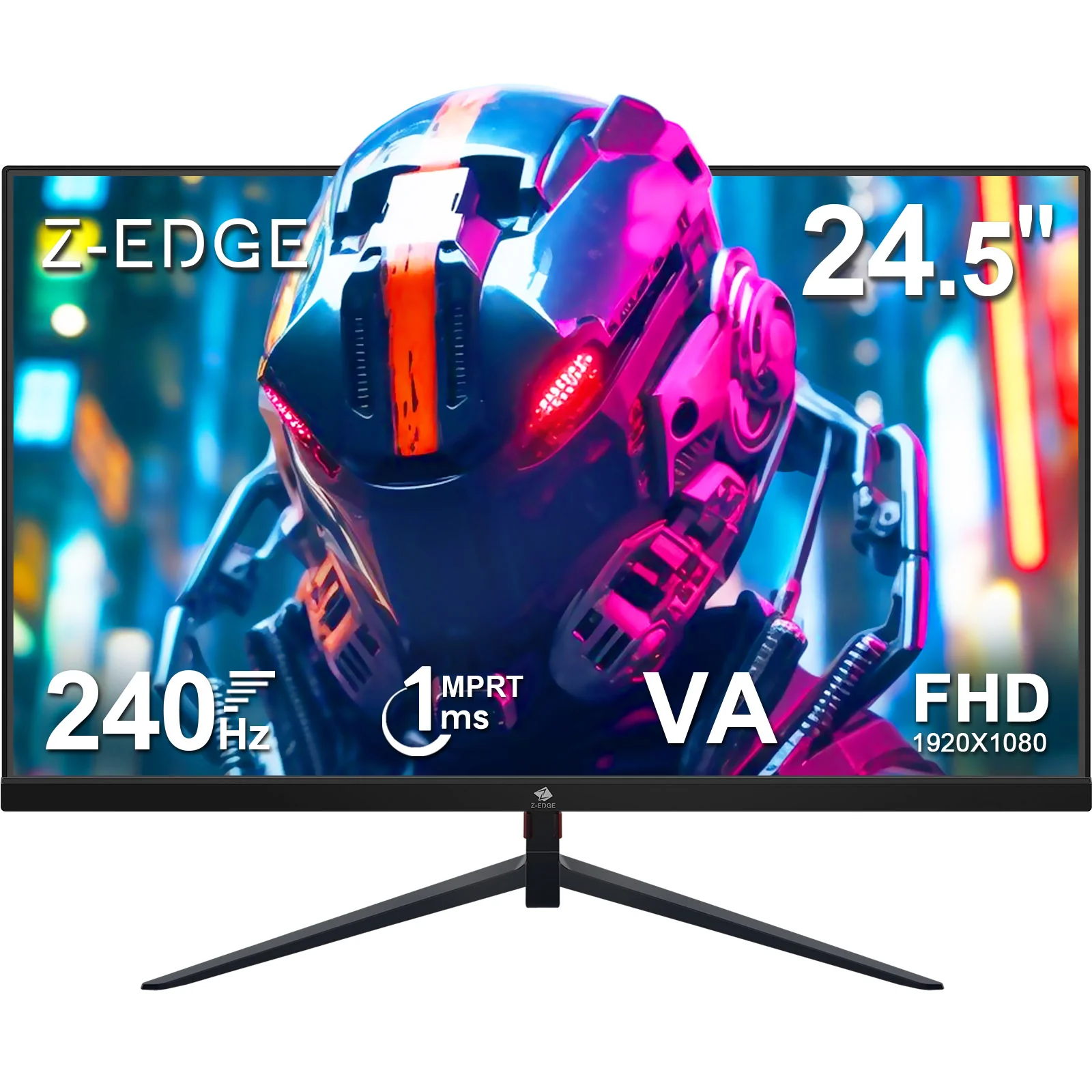 Z-EDGE UG25I 24.5" Gaming Monitor, FHD 1920x1080 240Hz Gaming Monitor, 1ms Frameless LED, DP HDMI