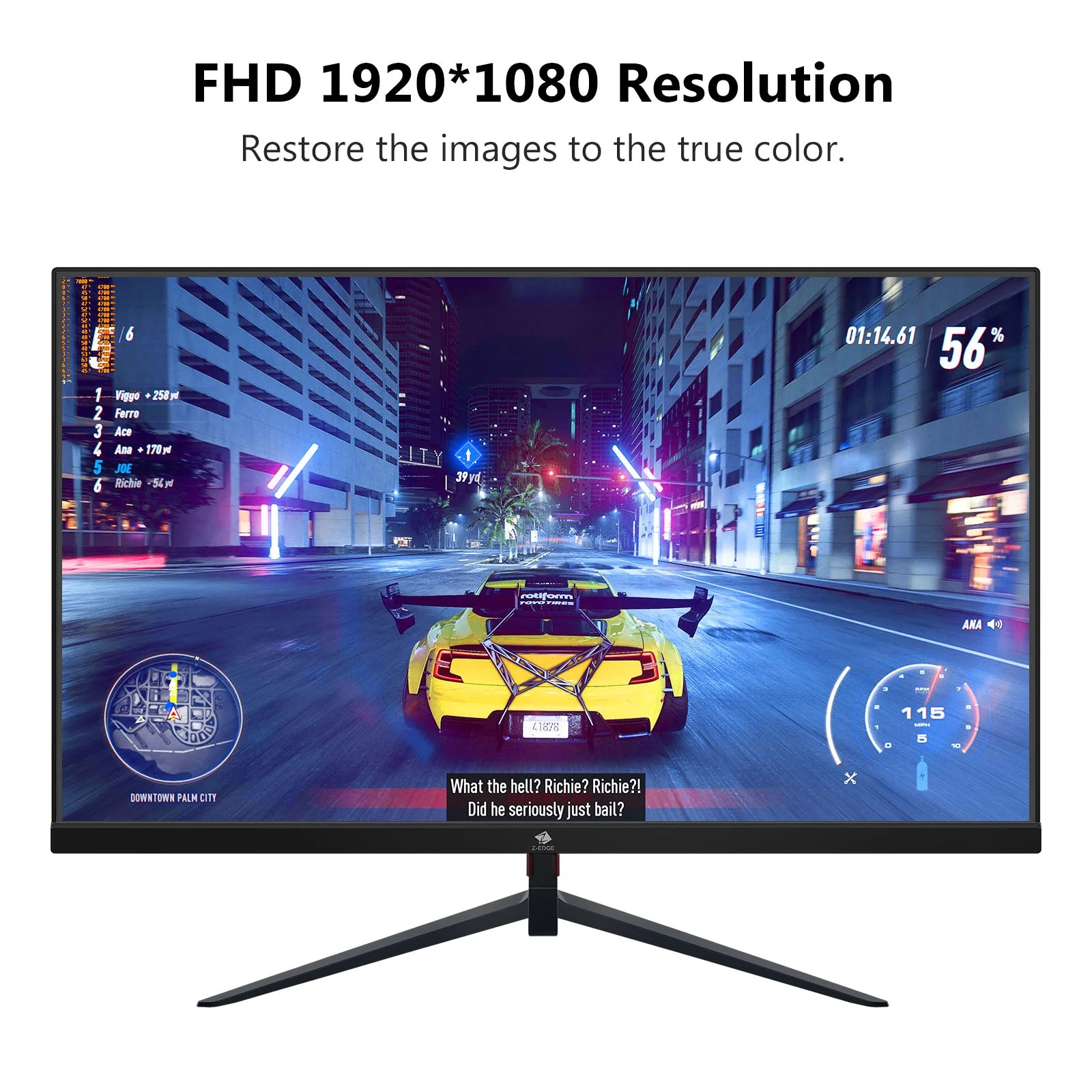 Refurbished: Z-EDGE 25 Inch 240Hz Gaming Monitor 1ms Full HD LED Monitor, DP HDMI Port - Image 7