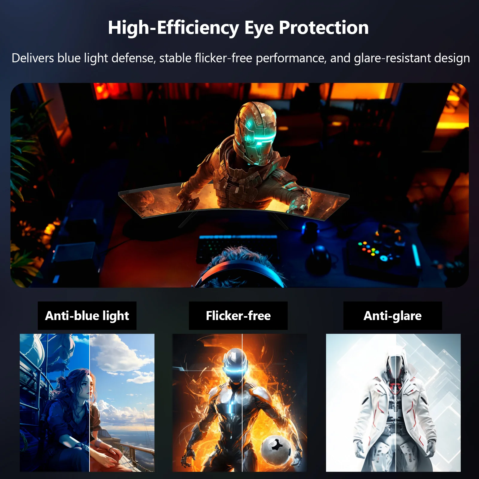 Z-EDGE UG27 27-inch Curved Gaming Monitor 16:9 1920x1080 180Hz 1ms Frameless LED Gaming Monitor, DPHDMI - Image 4