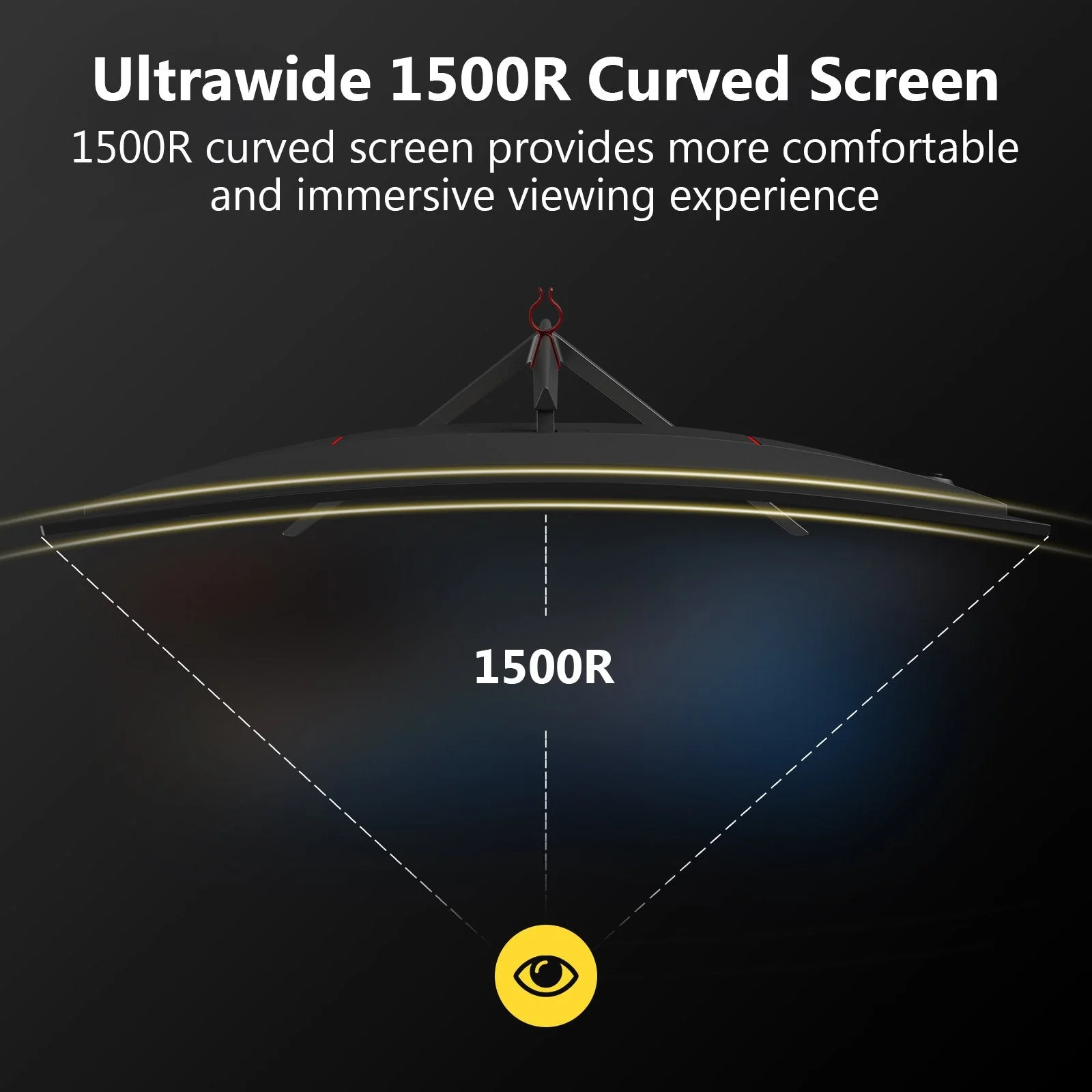 Refurbished: Z-EDGE 27” 200Hz Curved Gaming Monitor 1ms Full HD 1080P HDMI & DP Port Support Universal Mount - Image 3