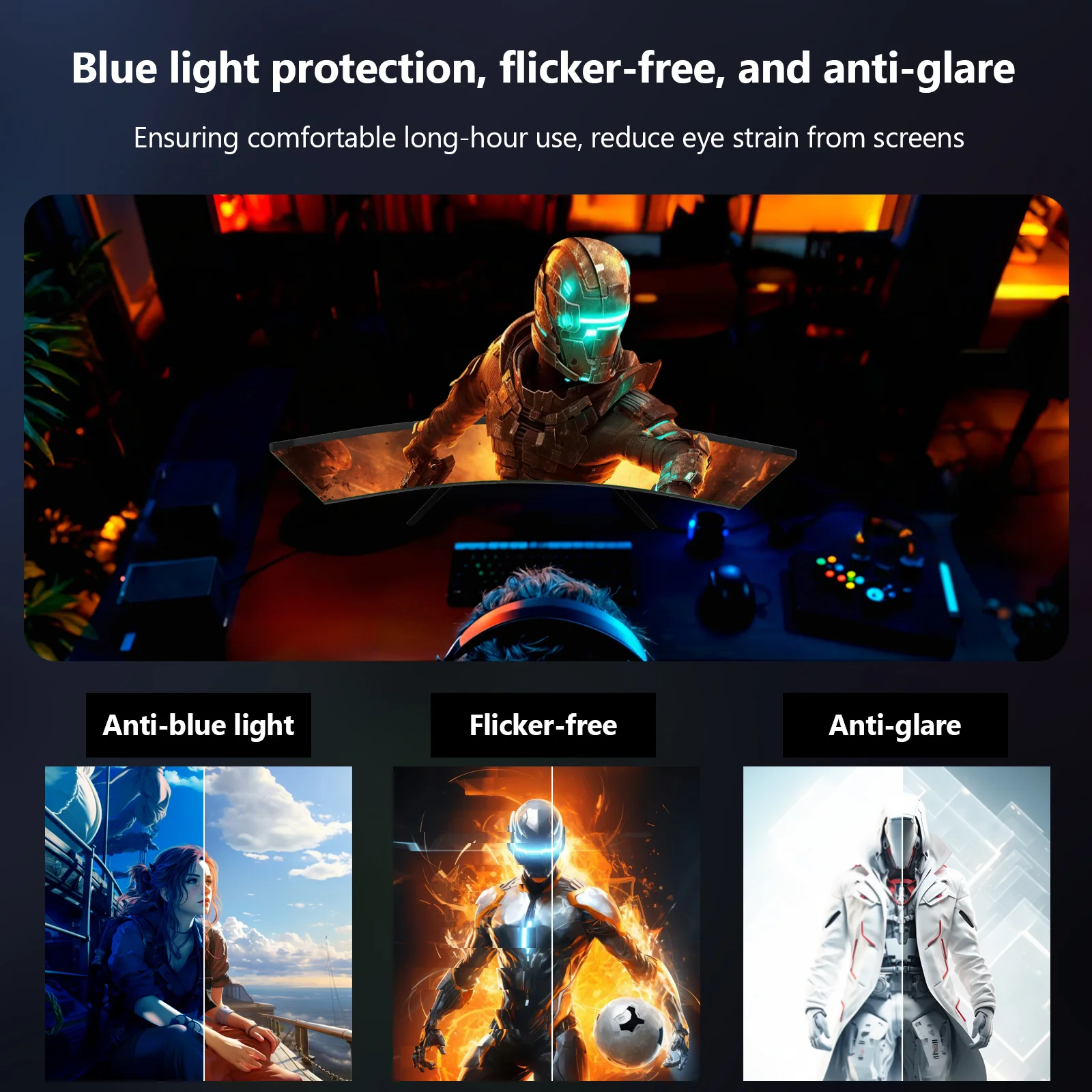 Z-EDGE 27-inch Curved Gaming Monitor 16:9 1920x1080 280Hz 1ms Frameless LED Gaming Monitor, UG27P, DP HDMI - Image 7