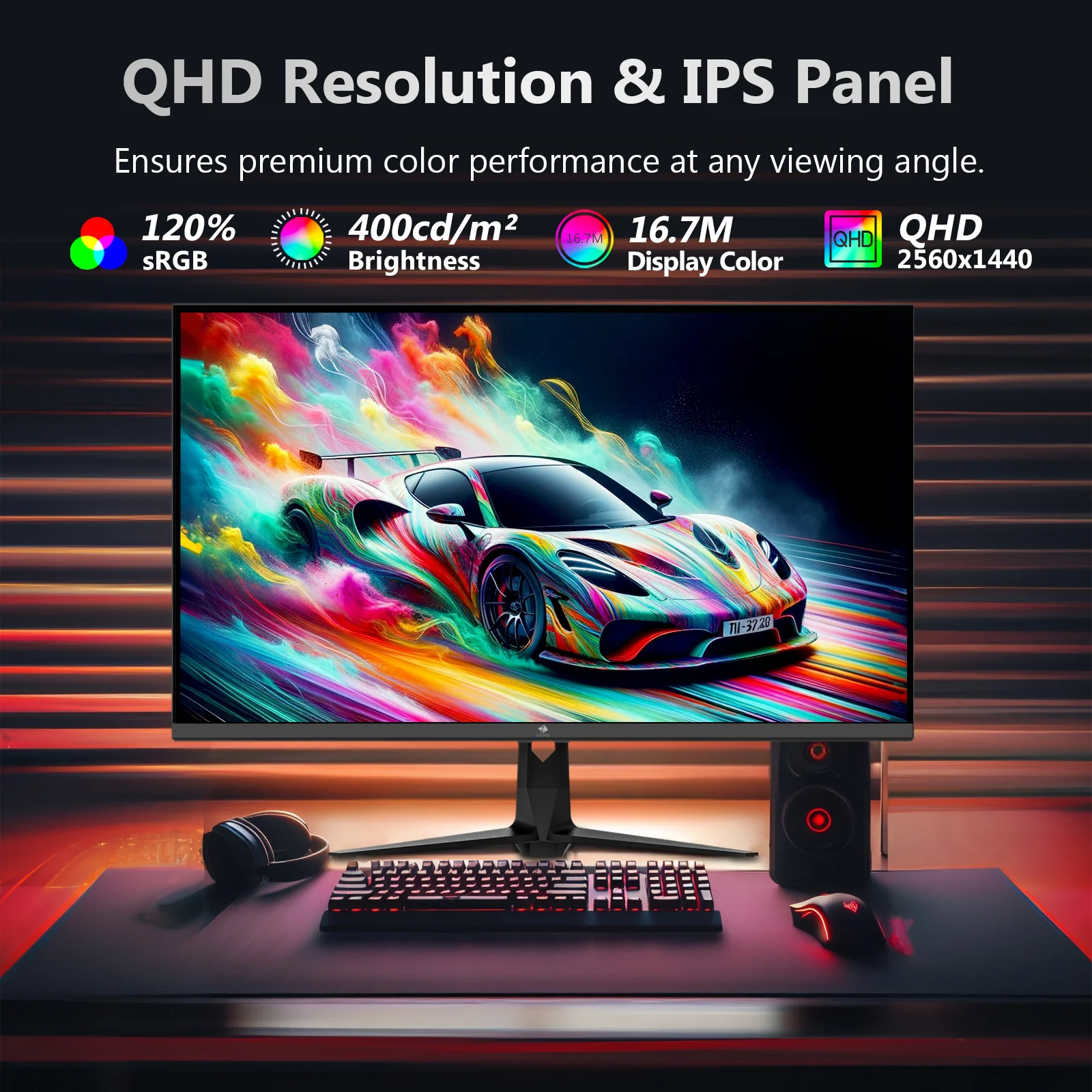 Z-EDGE UG27QS 27" 240Hz QHD IPS Gaming Monitor - Image 4
