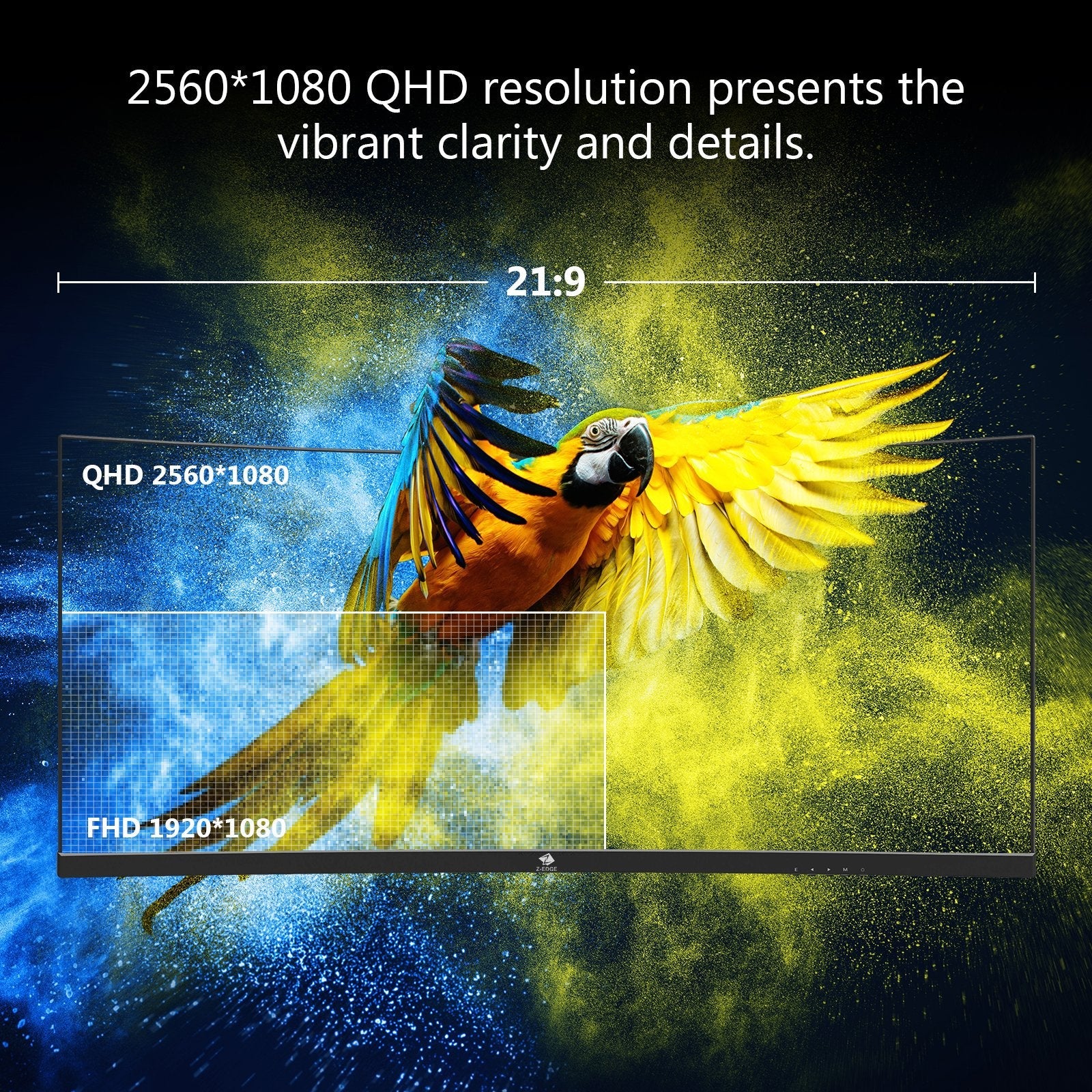 Refurbished: Z-EDGE 30" 200Hz Ultrawide Curved Gaming Monitor - Image 3
