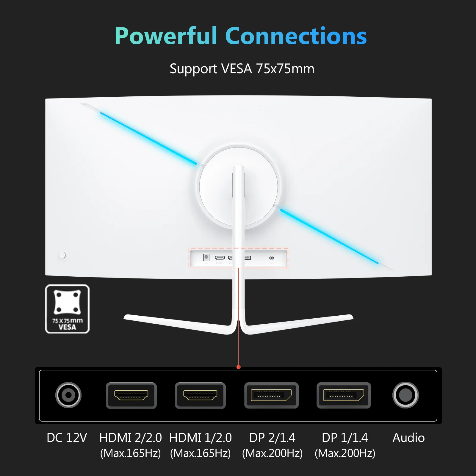 Z-EDGE UG30P 30" 200Hz White Curved Gaming Monitor - Image 6