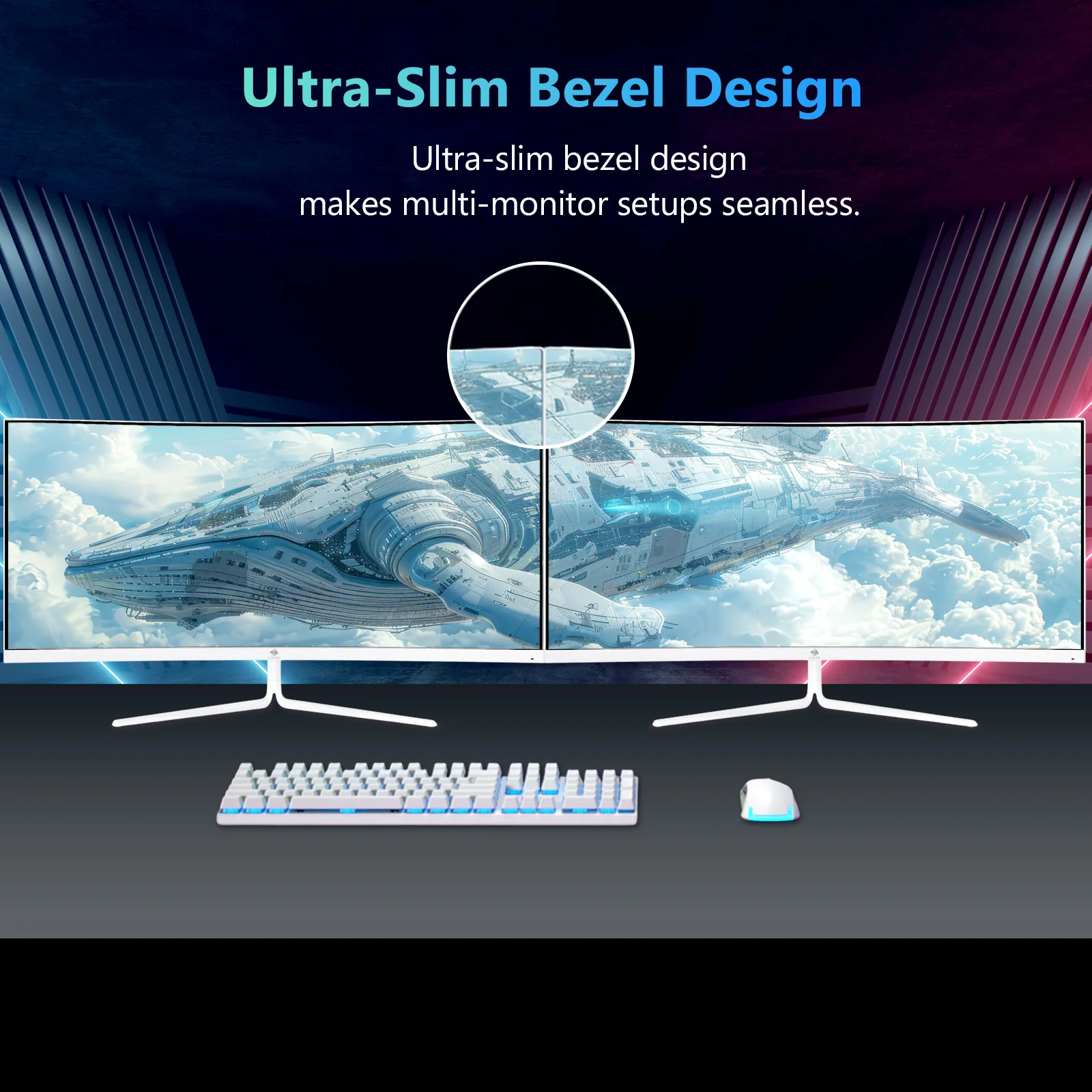 Z-EDGE UG30P 30" 200Hz White Curved Gaming Monitor - Image 7