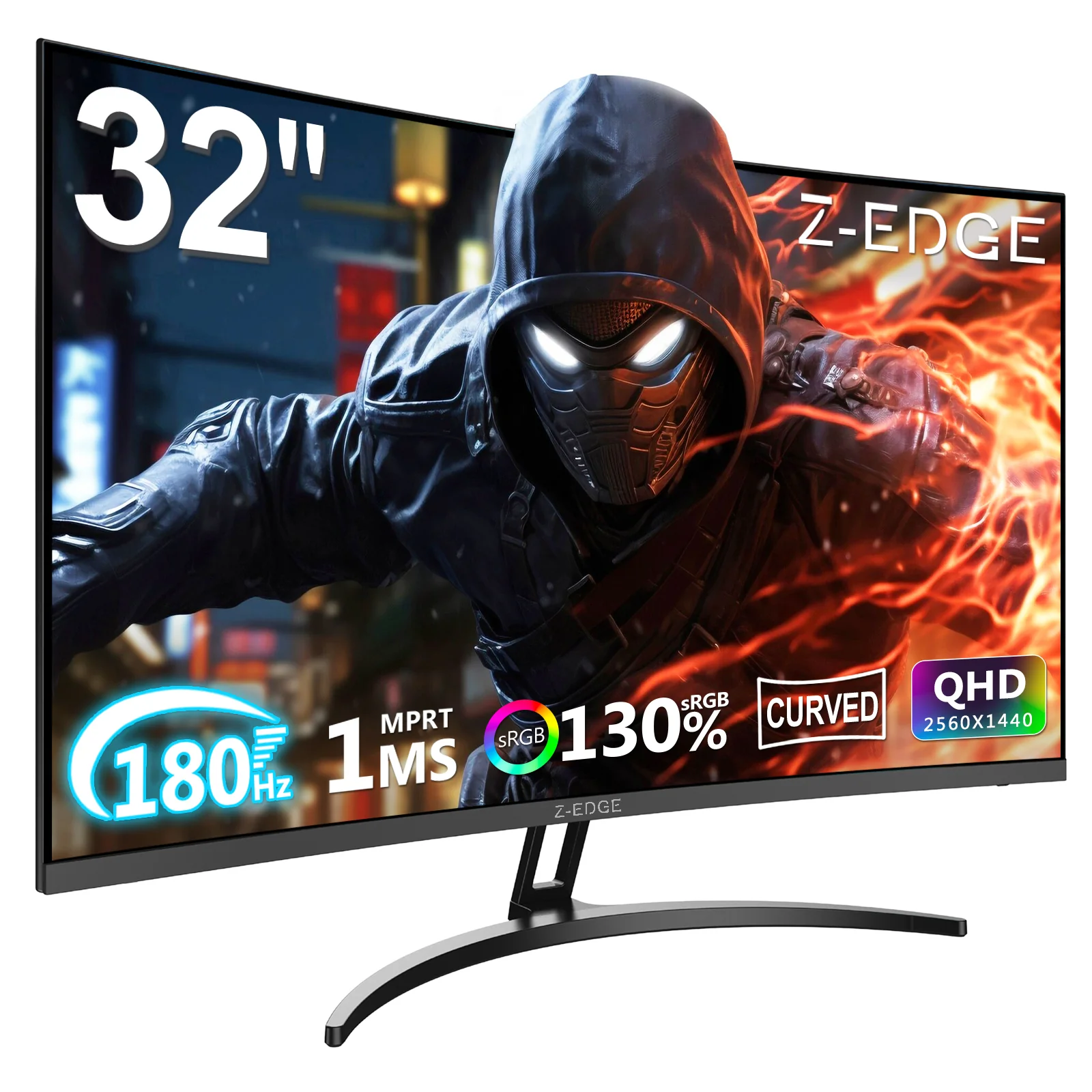 Z-EDGE UG32 32" QHD Curved Gaming Monitor