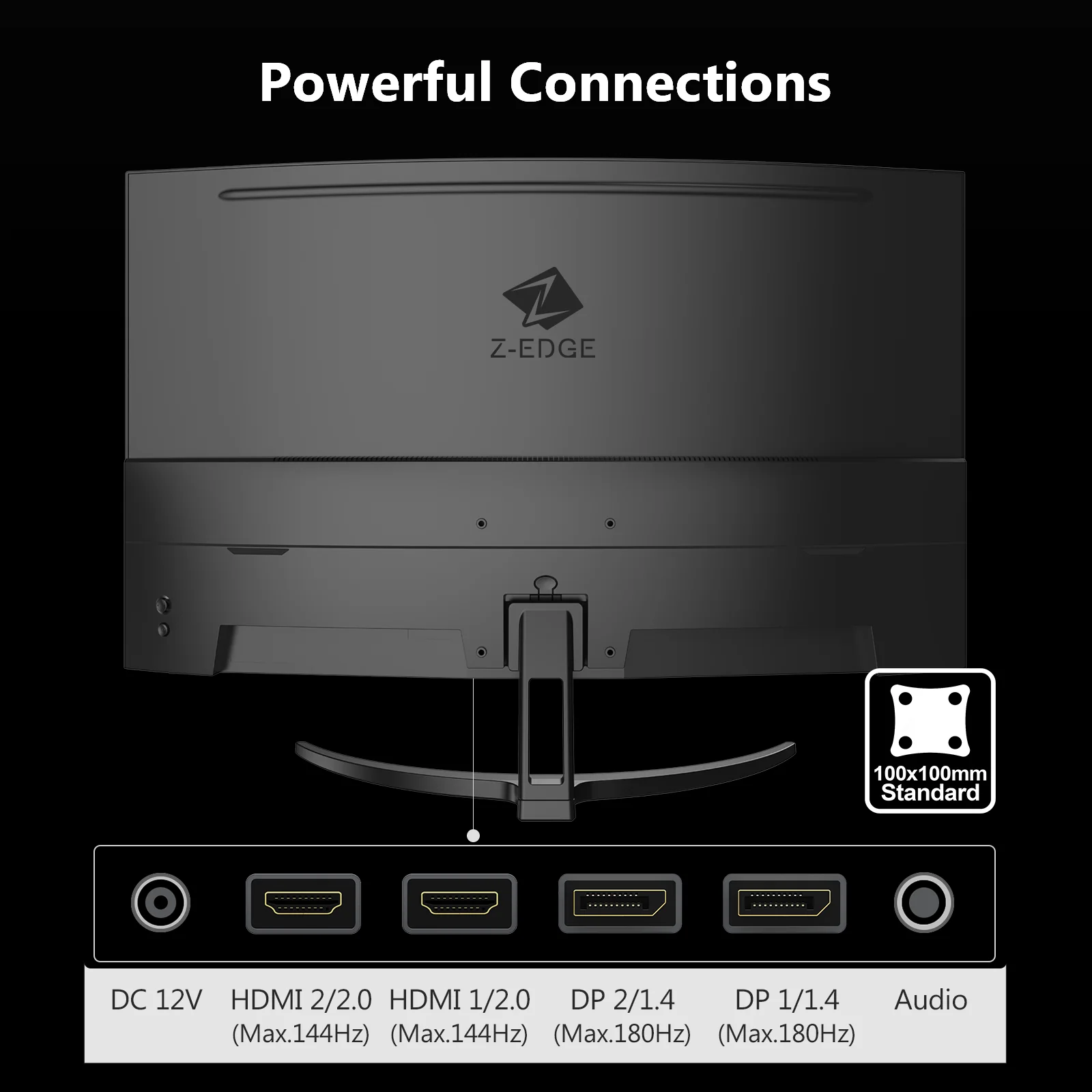 Z-EDGE UG32 32" QHD Curved Gaming Monitor - Image 7