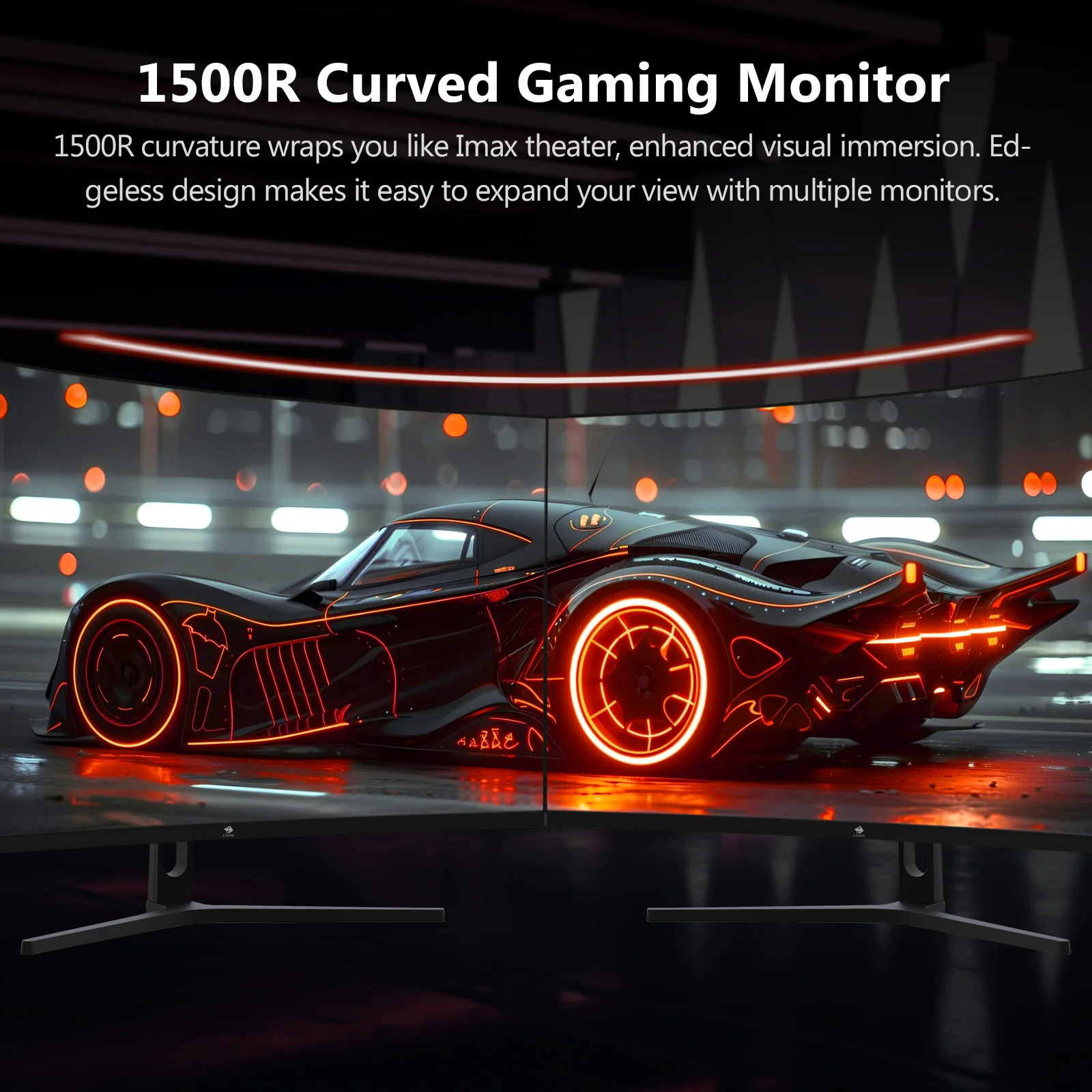 Z-Edge 32-inch Curved Gaming Monitor 16:9 1920x1080 240Hz 1ms Frameless LED Gaming Monitor, AMD Freesync Premium Display Port HDMI - Image 4