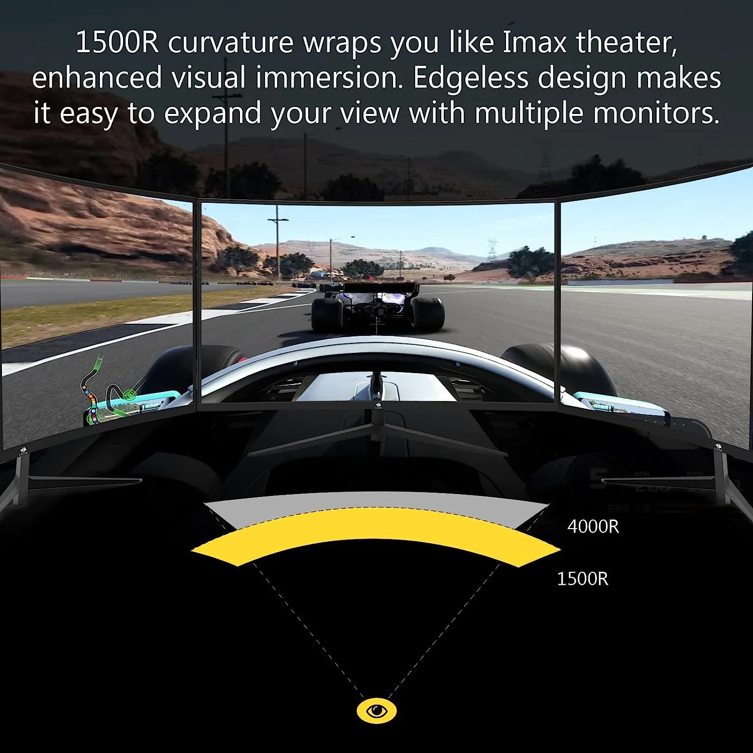 Z-EDGE 32 inch 1080P Full HD 1920 x 1080 240 Hz 1 ms Curved Gaming Monitor,  HDMI + DP, Support Universal Mount - Image 2