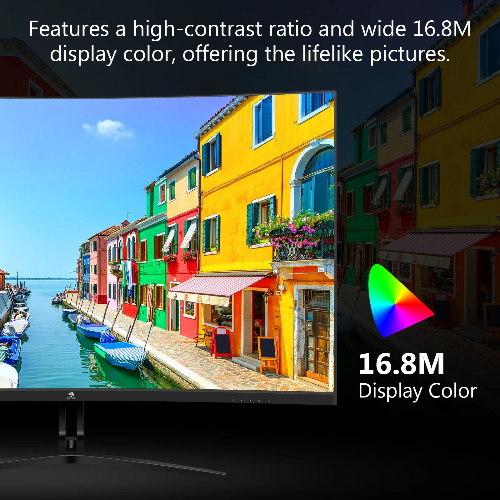 Z-EDGE 32 inch 1080P Full HD 1920 x 1080 240 Hz 1 ms Curved Gaming Monitor,  HDMI + DP, Support Universal Mount - Image 3