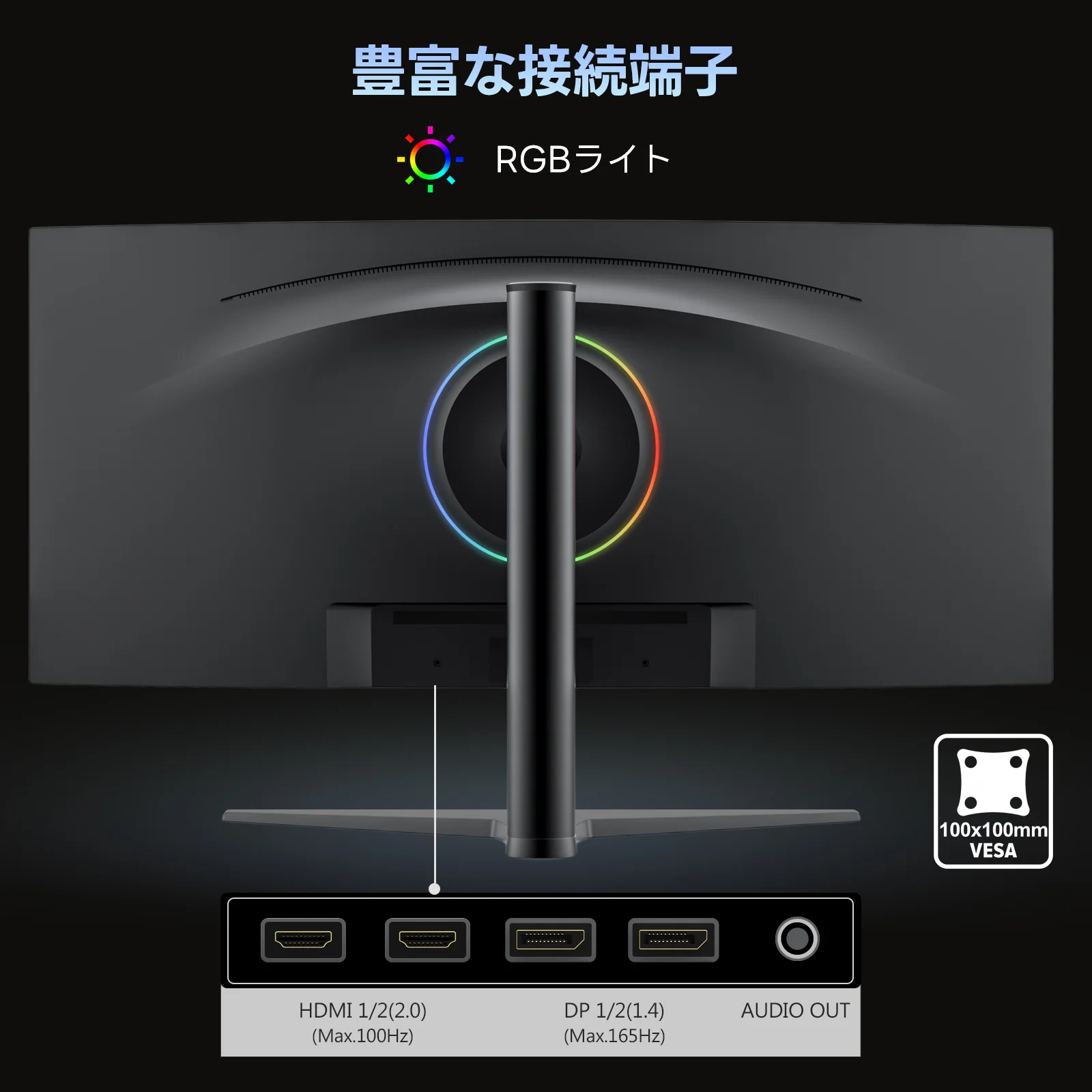 Z-EDGE UG34I-Black 34" 165Hz IPS Ultrawide Gaming Monitor - Image 6