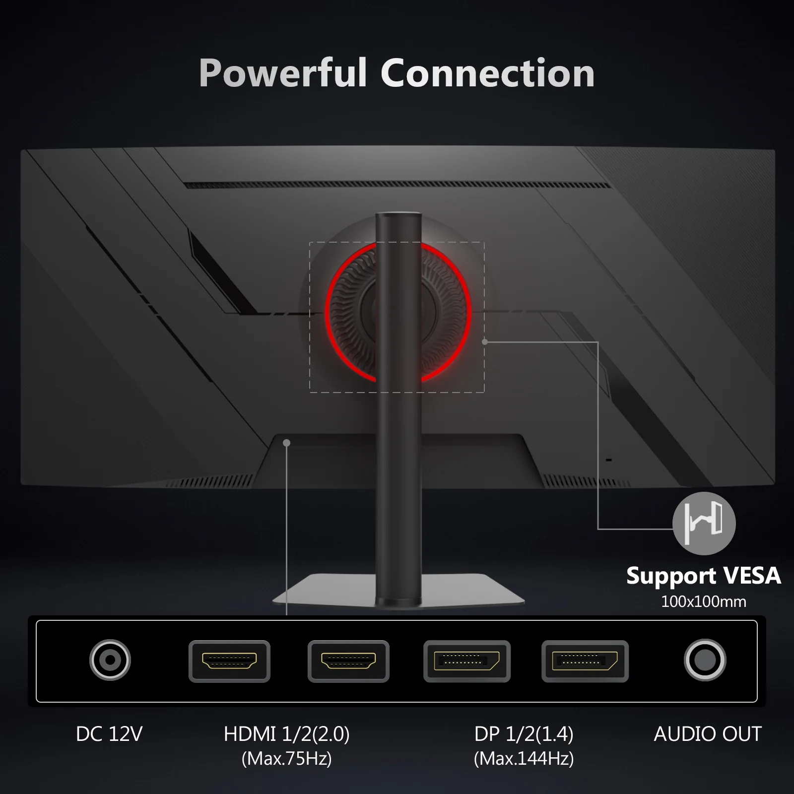 Z-EDGE UG38P 38" 144Hz WQHD+ IPS Curved Gaming Monitor - Image 7