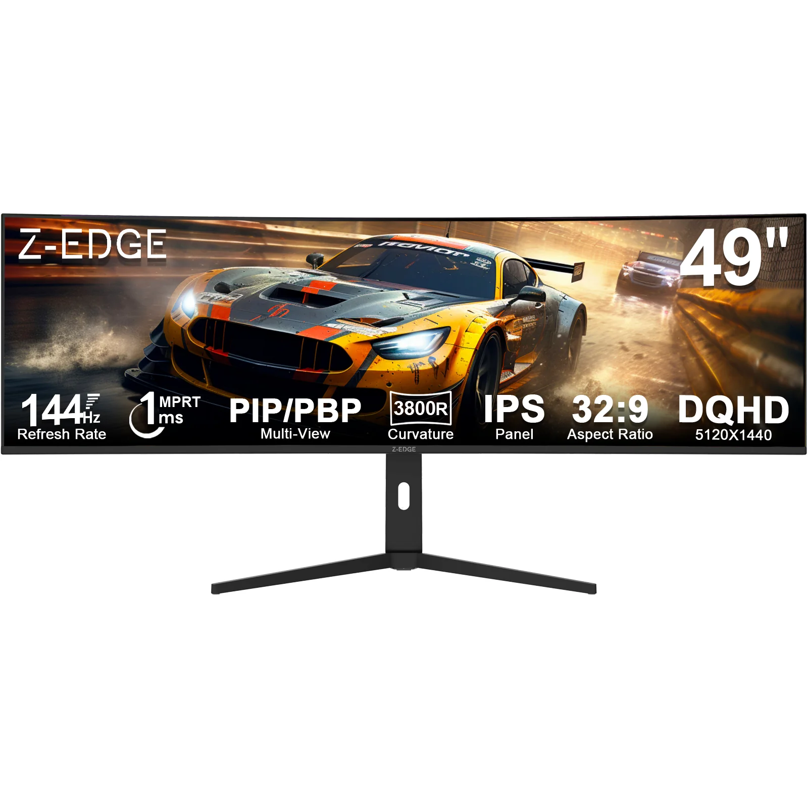 Z-EDGE UG49W 49" 144Hz 32:9 DQHD IPS Curved Gaming Monitor