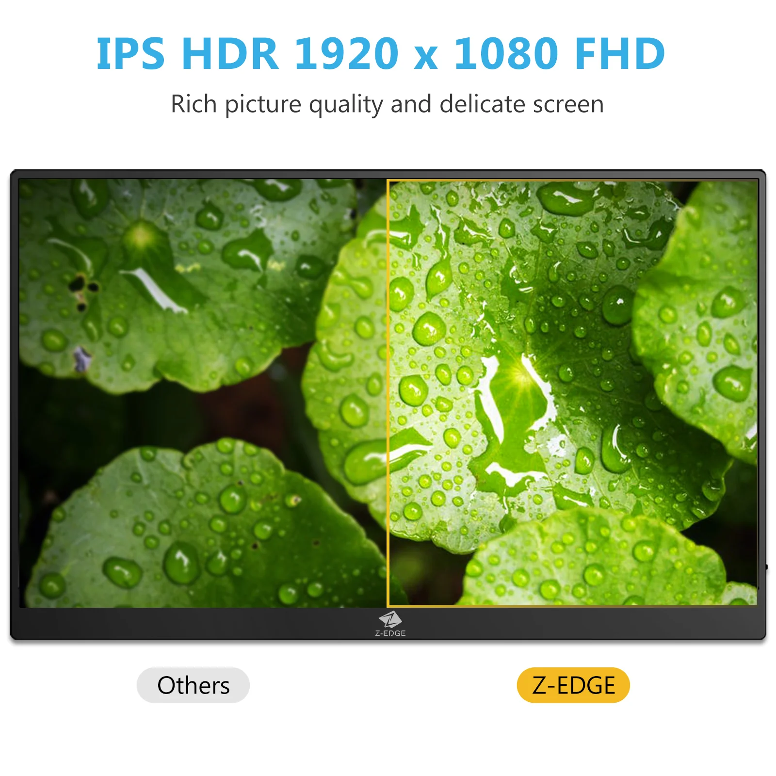 Z-EDGE Ultra1 15.6" FHD 60Hz IPS Portable Monitor USB-C HDMI Included Magnetic Case - Image 5