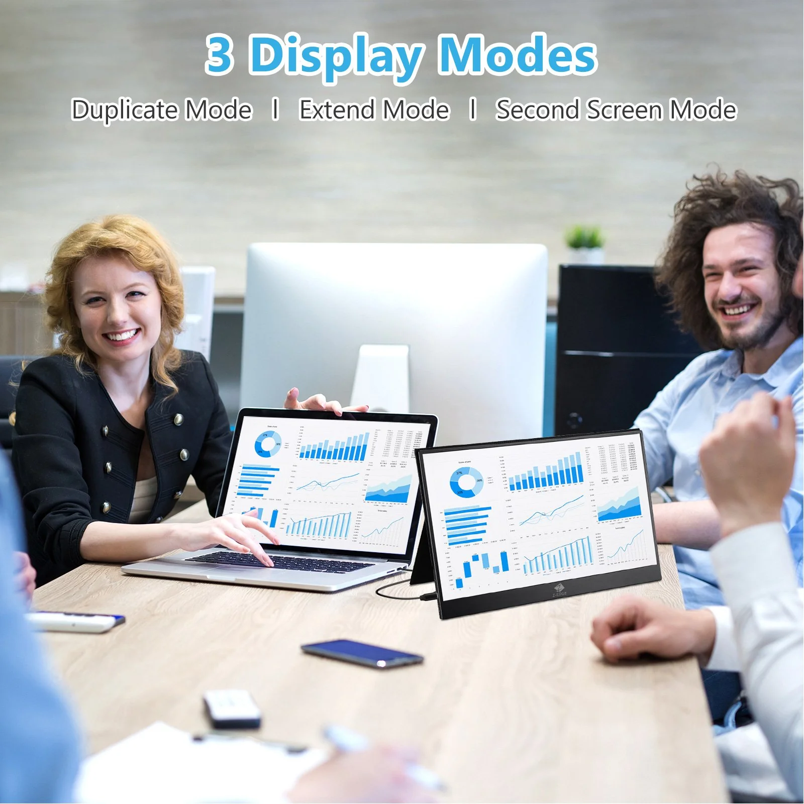 Z-EDGE Ultra1 15.6" FHD 60Hz IPS Portable Monitor USB-C HDMI Included Magnetic Case - Image 7