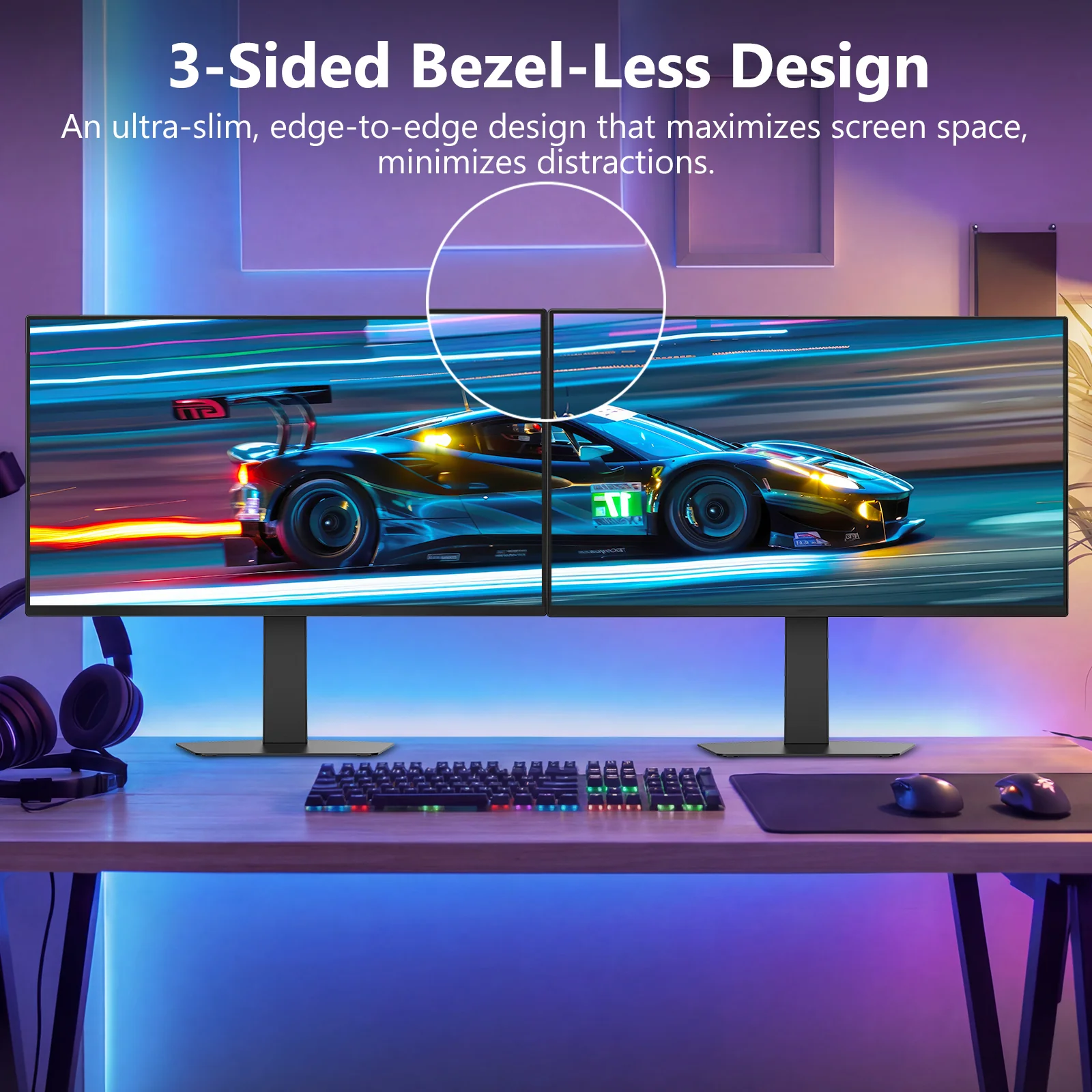 Z-EDGE INFINYX QD-OLED 27" 240Hz QHD 2K Gaming Monitor, 0.03ms GTG Adjustable Stand PIP/PBP 120% sRGB - Image 9