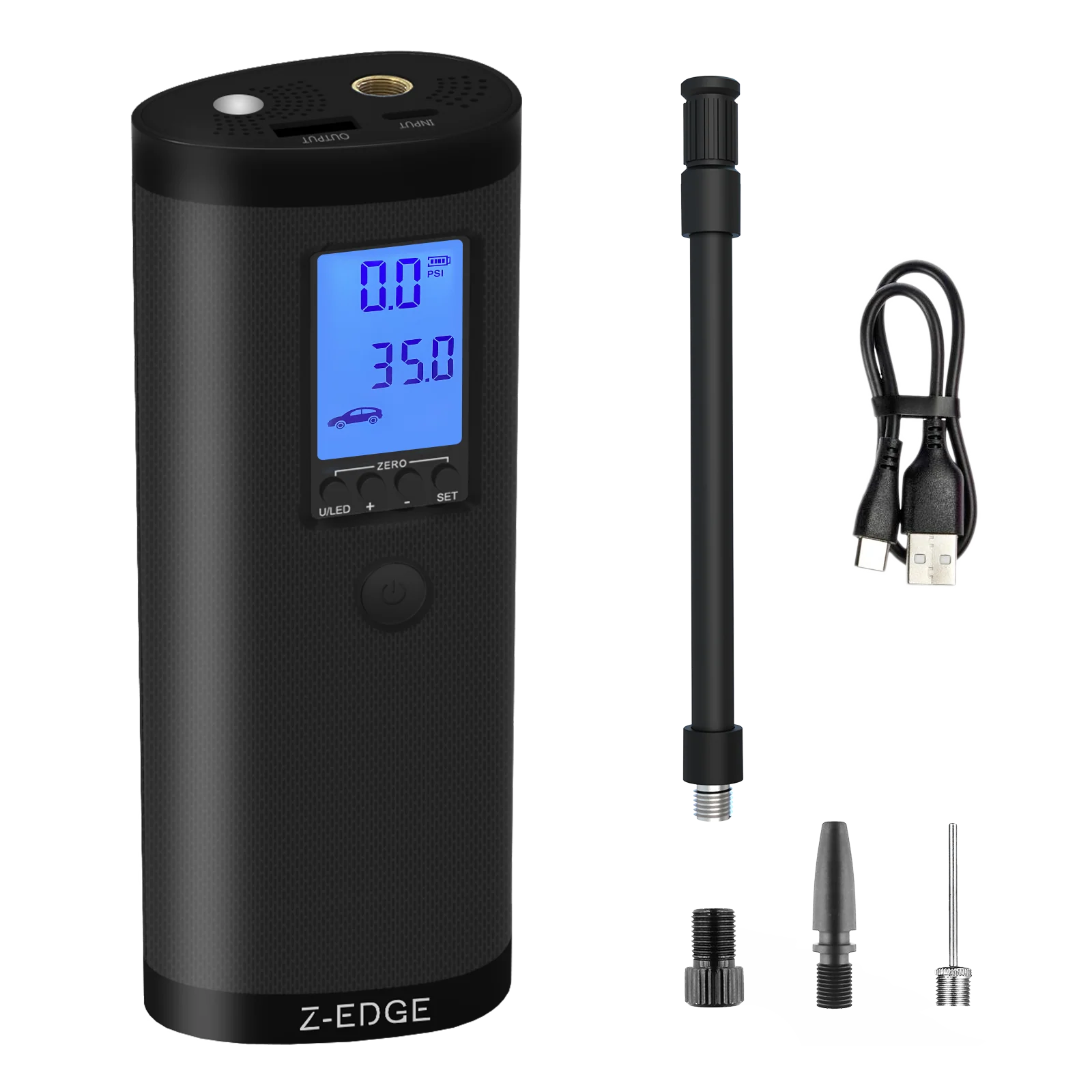 ZAI03 Portable Power Bank & 150PSI Air Inflator with Carrying Pouch - Image 3